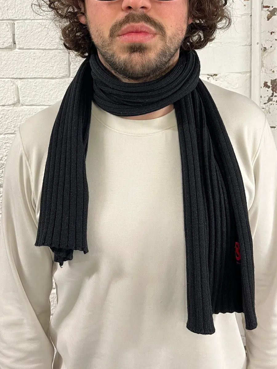 Dolce & Gabbana 1990s Dolce & Gabbana Black Minimalist Scarf Size ONE SIZE - 2 Thumbnail