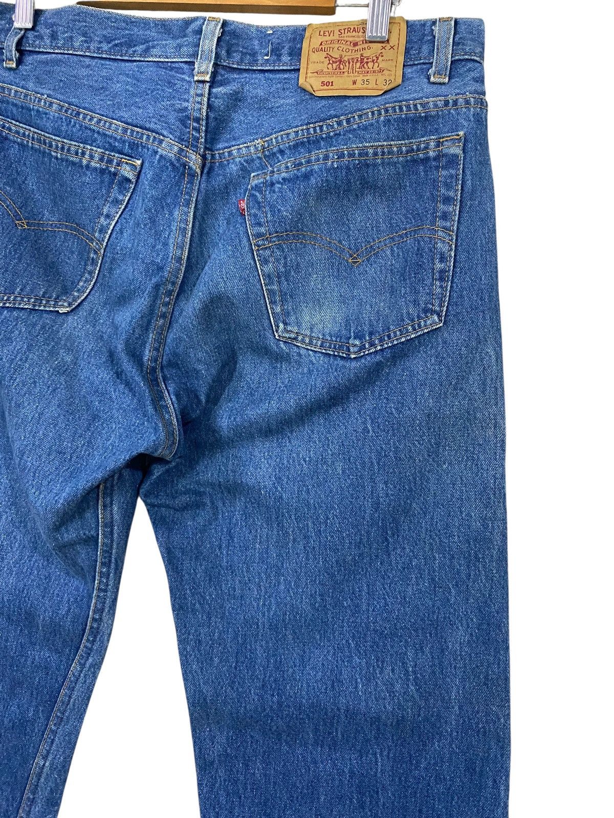Levi's Vintage 80s levis 501 denim W35 L32 Size US 35 - 4 Thumbnail