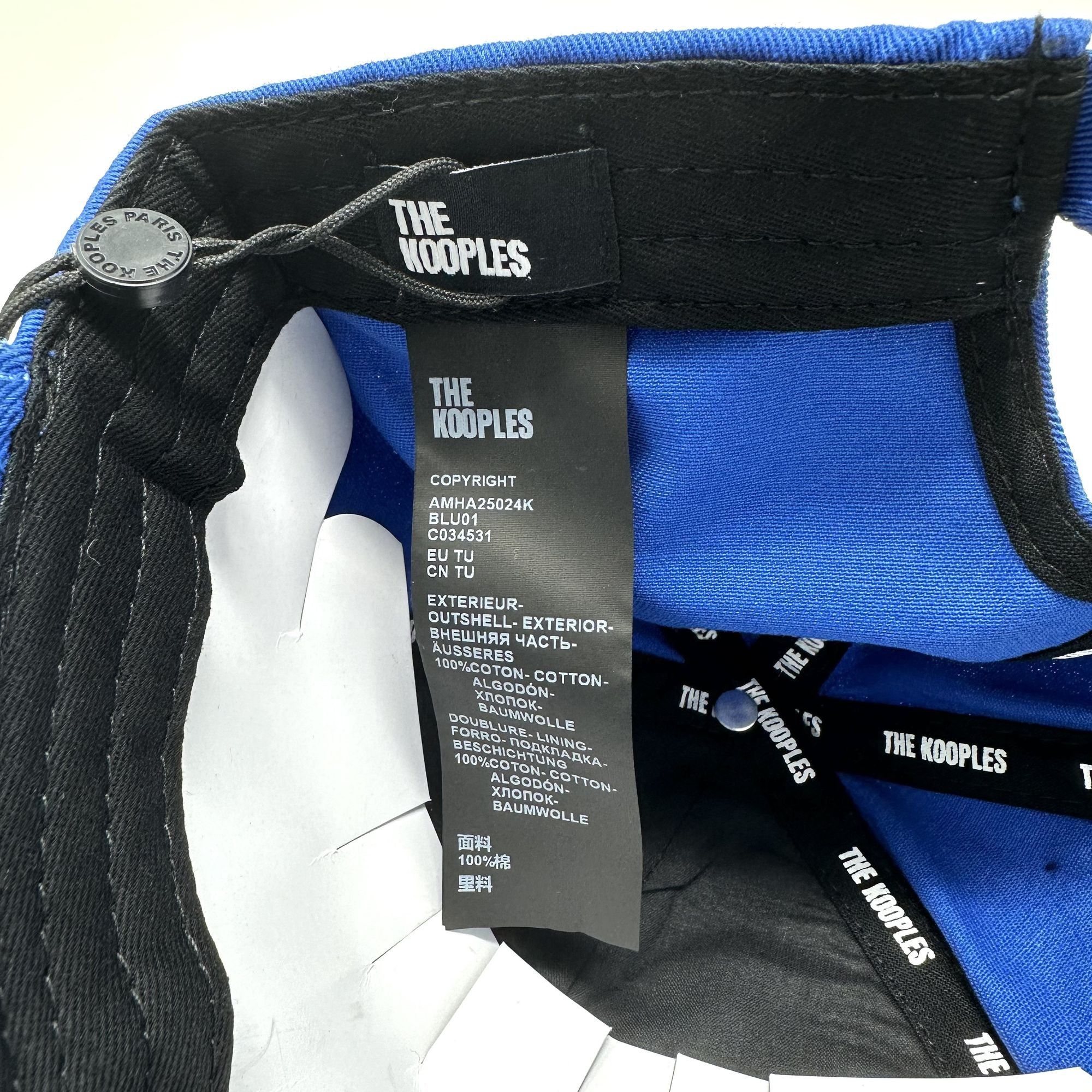 The Kooples The Kooples Royal Blue Cotton Baseball Cap Adjustable Size ONE SIZE - 5 Thumbnail
