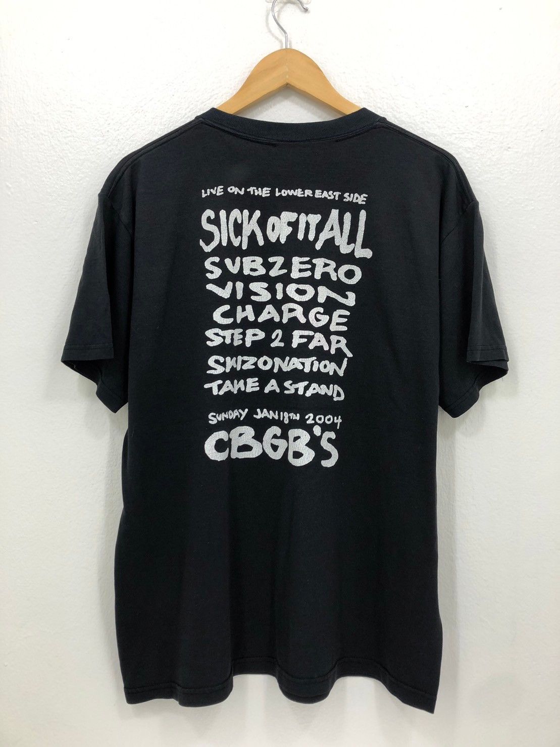 Band Tees × Vintage Vintage 04's Sick of it All Subzero Vision Charge Step 2far Size US L / EU 52-54 / 3 - 3 Thumbnail