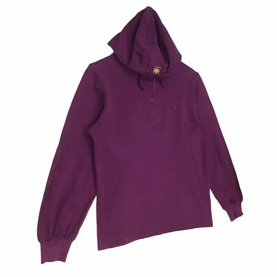 Dior Vtg CHRISTIAN DIOR PARIS Sports Purple Hoodie Made In Italy Size L / US 10 / IT 46 - 6 Thumbnail