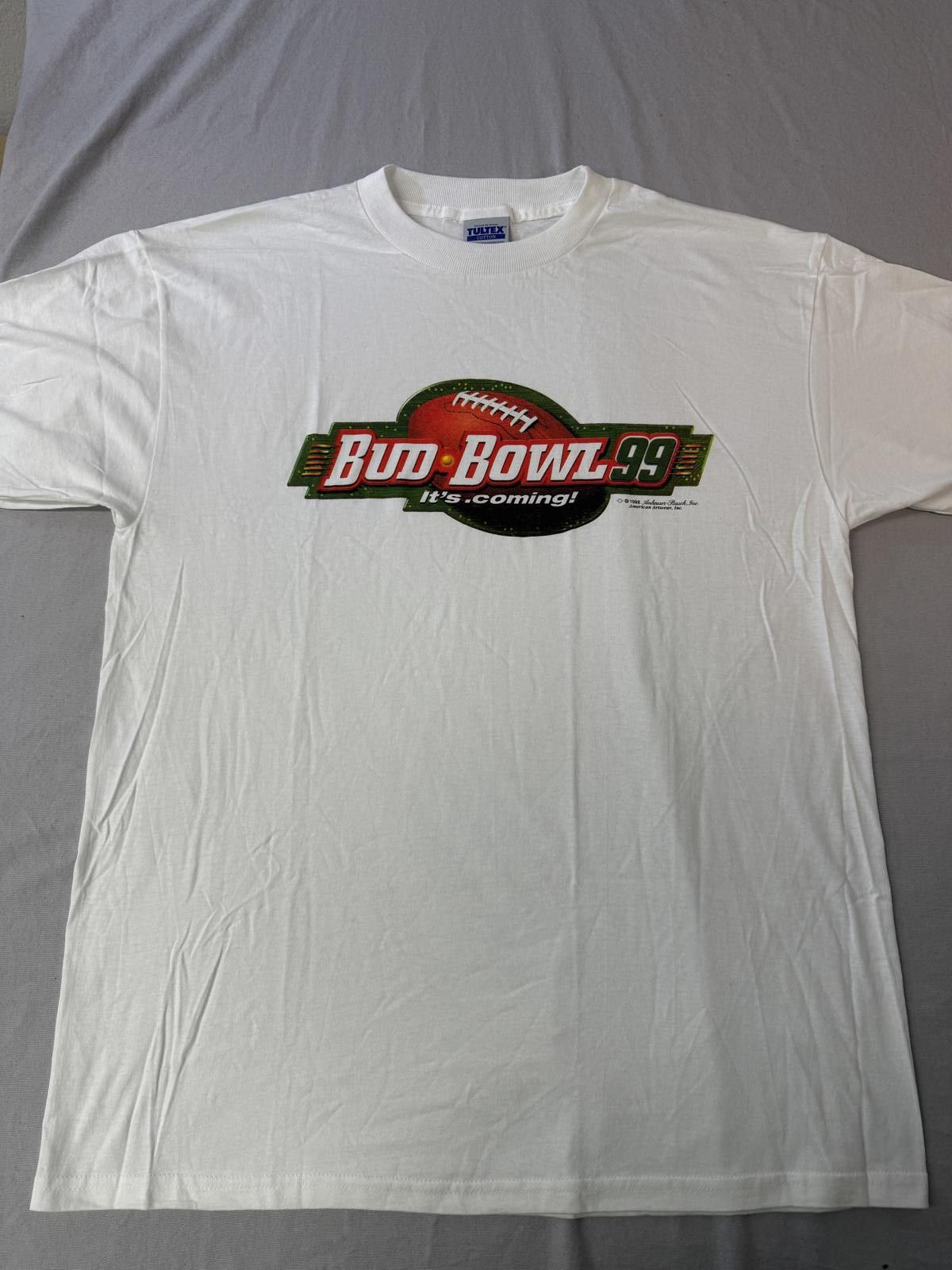 Tultex VTG Budweiser Super Bowl T-shirt Bud Bowl 1999 It's Coming Size US XL / EU 56 / 4 - 1 Thumbnail