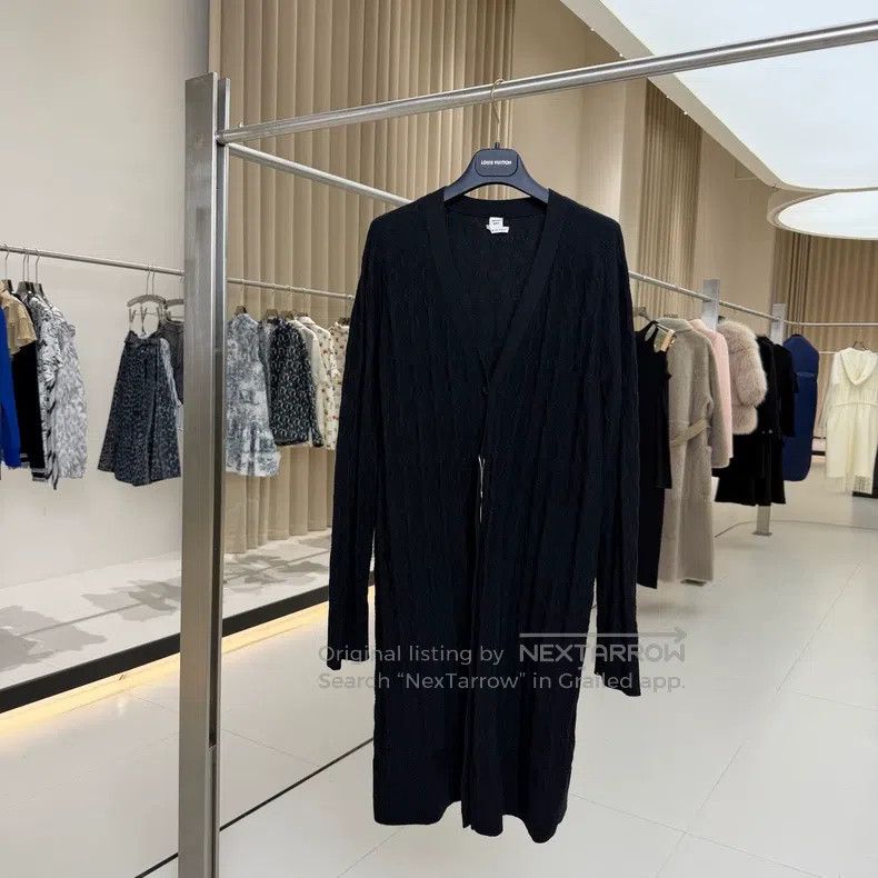 Hermes Hermes Black Lock Chain Cashmere Long Cardigan Jacket Size S / US 4 / IT 40 - 1 Thumbnail