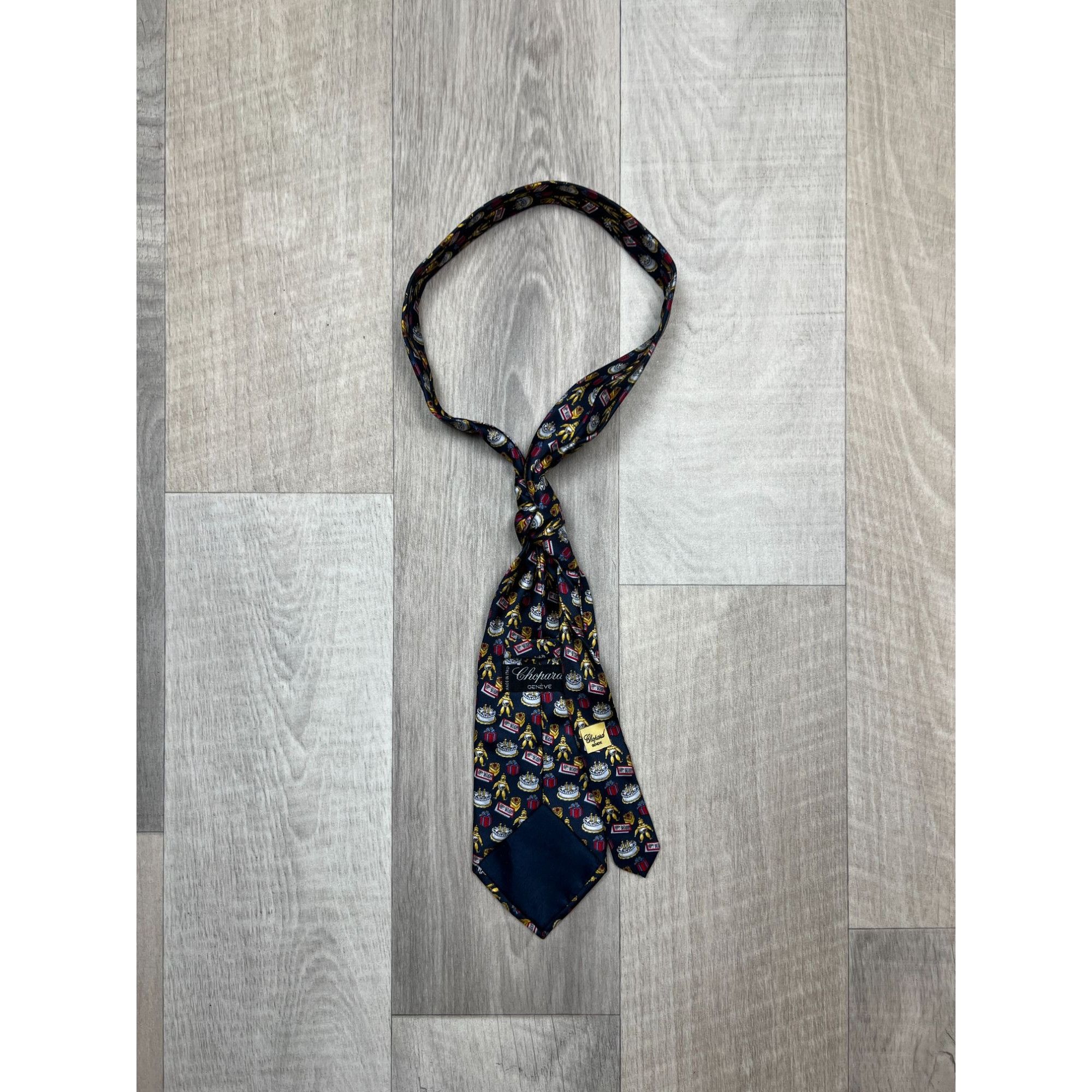 Chopard Chopard Geneve Happy Birthday Silk Tie (Y0143) Size ONE SIZE - 3 Thumbnail