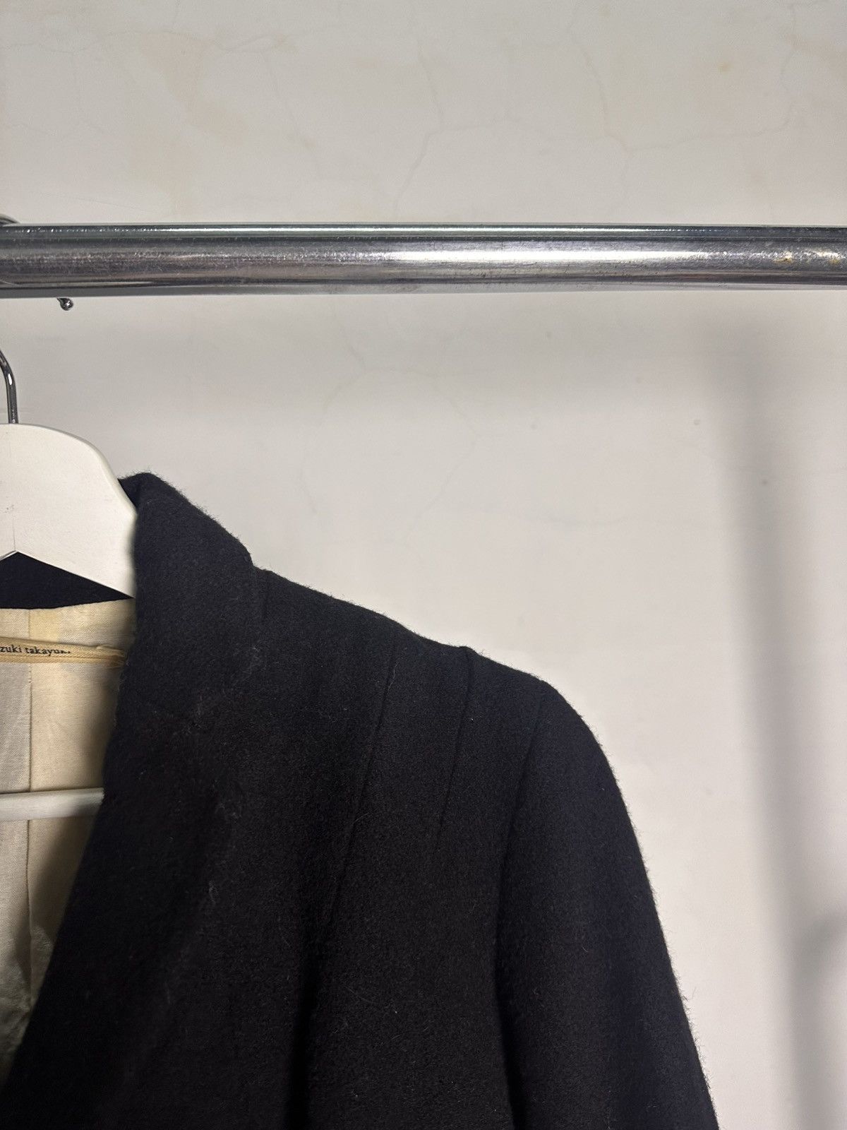 John Alexander Skelton Suzuki Takayuki Poetcore Wool black double-breasted coat Size US S / EU 44-46 / 1 - 9 Thumbnail
