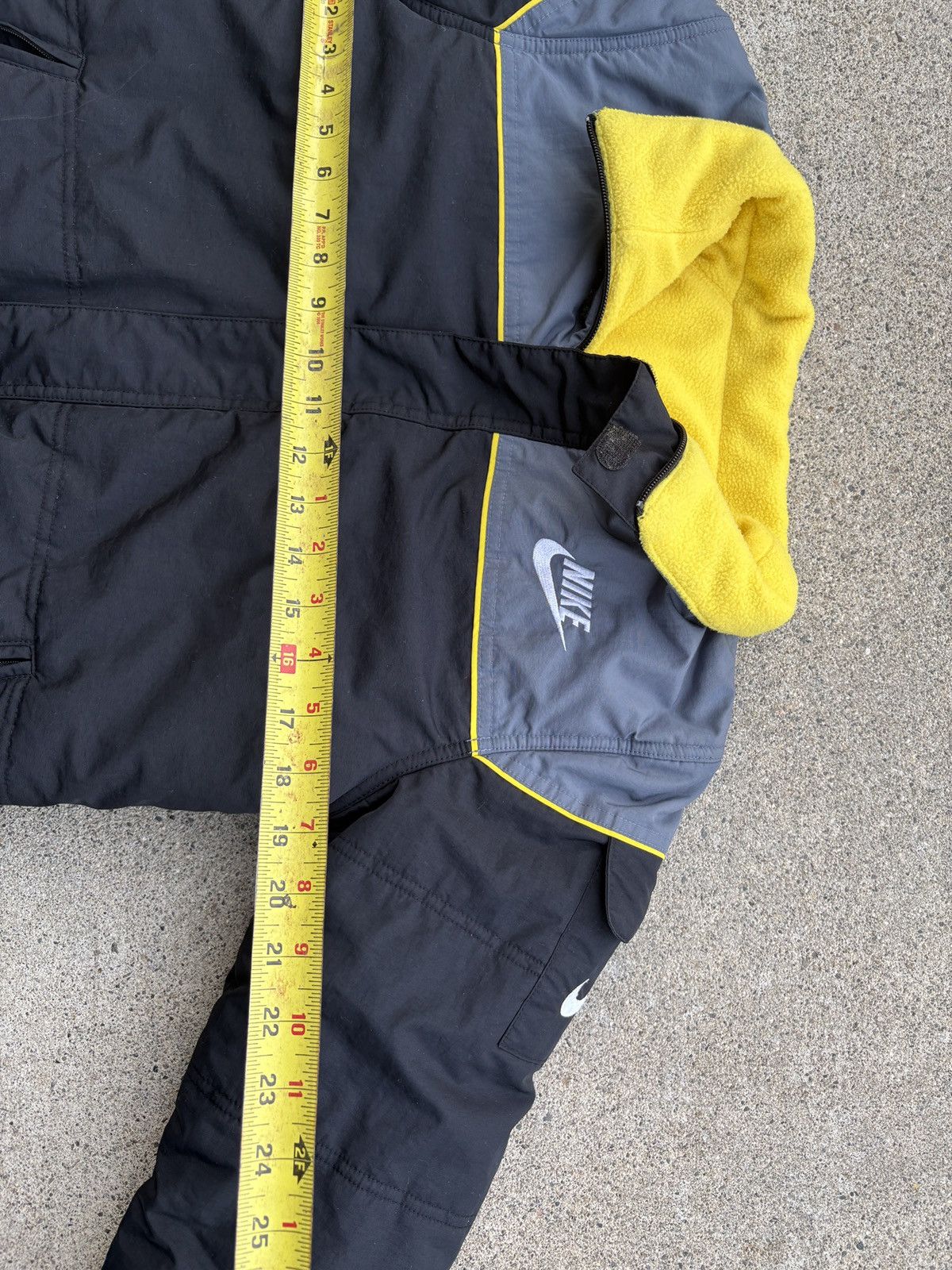 Nike × Vintage Vintage Y2K Yellow Nike Reversible Fleece Snow Jacket Sz. YL Size US S / EU 44-46 / 1 - 8 Thumbnail