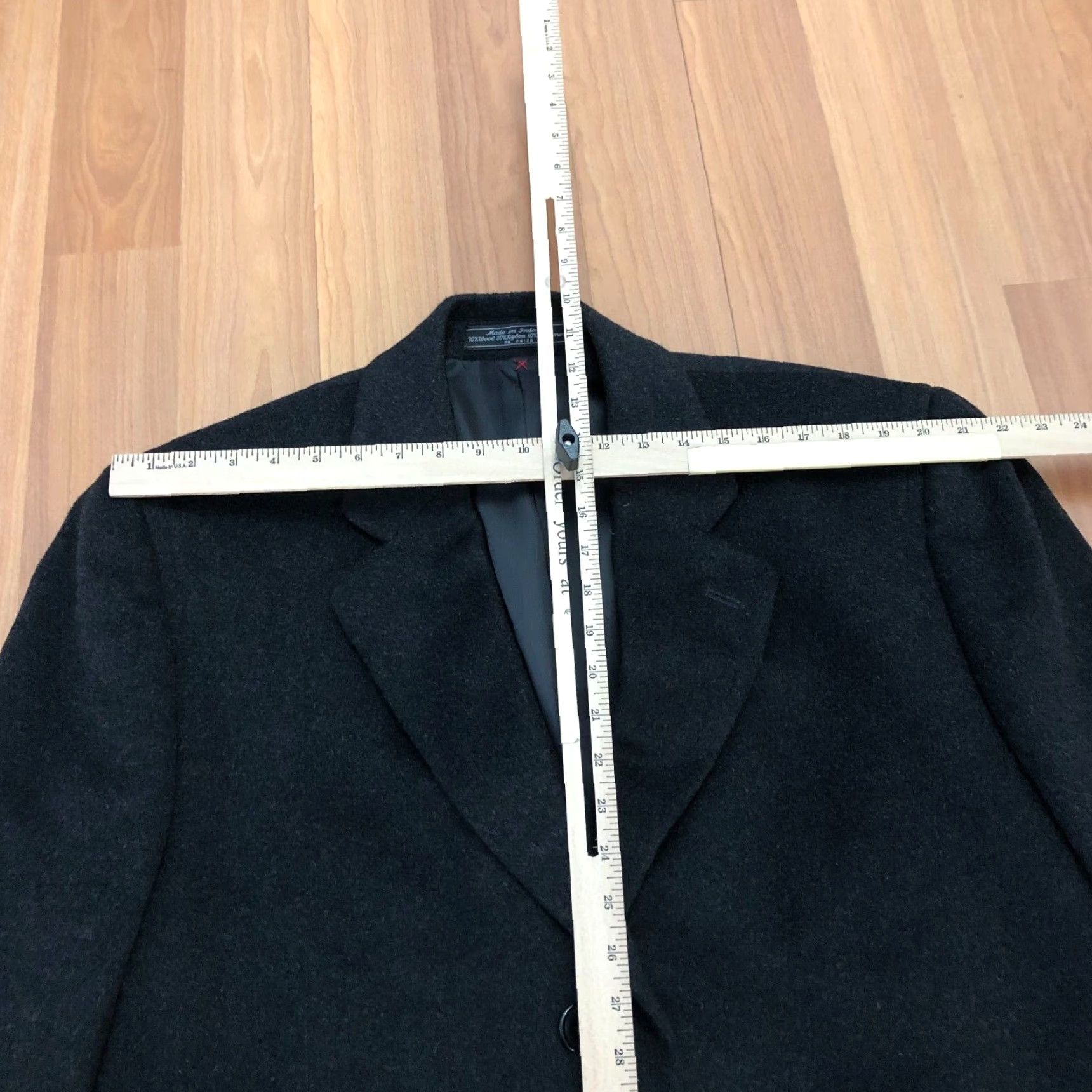 Vintage VINTAGE Bert Pulitzer Pea Coat Jacket 44R REG Wool Cashmere Nylon Mens Gray MINT Size US S / EU 44-46 / 1 - 3 Thumbnail