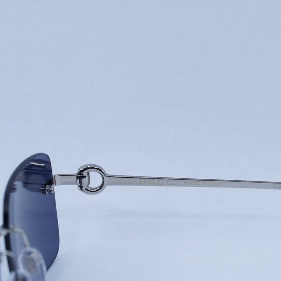 Gucci 🕶️ New Gucci GG1703S 003 Sunglasses - Silver Frame, Blue Size ONE SIZE - 5 Thumbnail