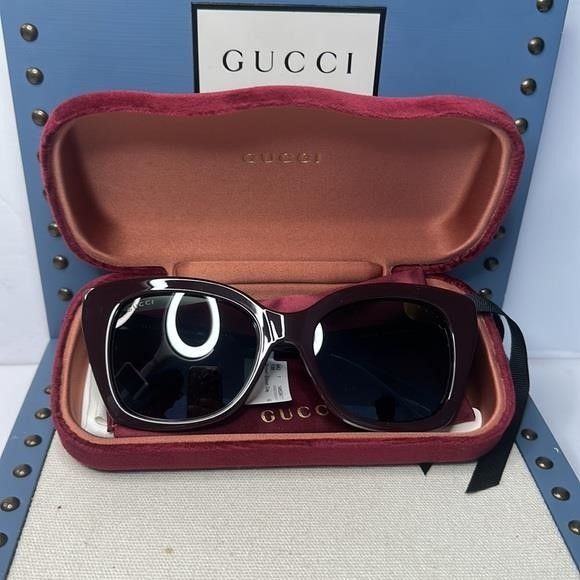 Gucci New Authentic- Gucci Sunglasses Women's GG0921S 004 Brown /G Size ONE SIZE - 3 Thumbnail