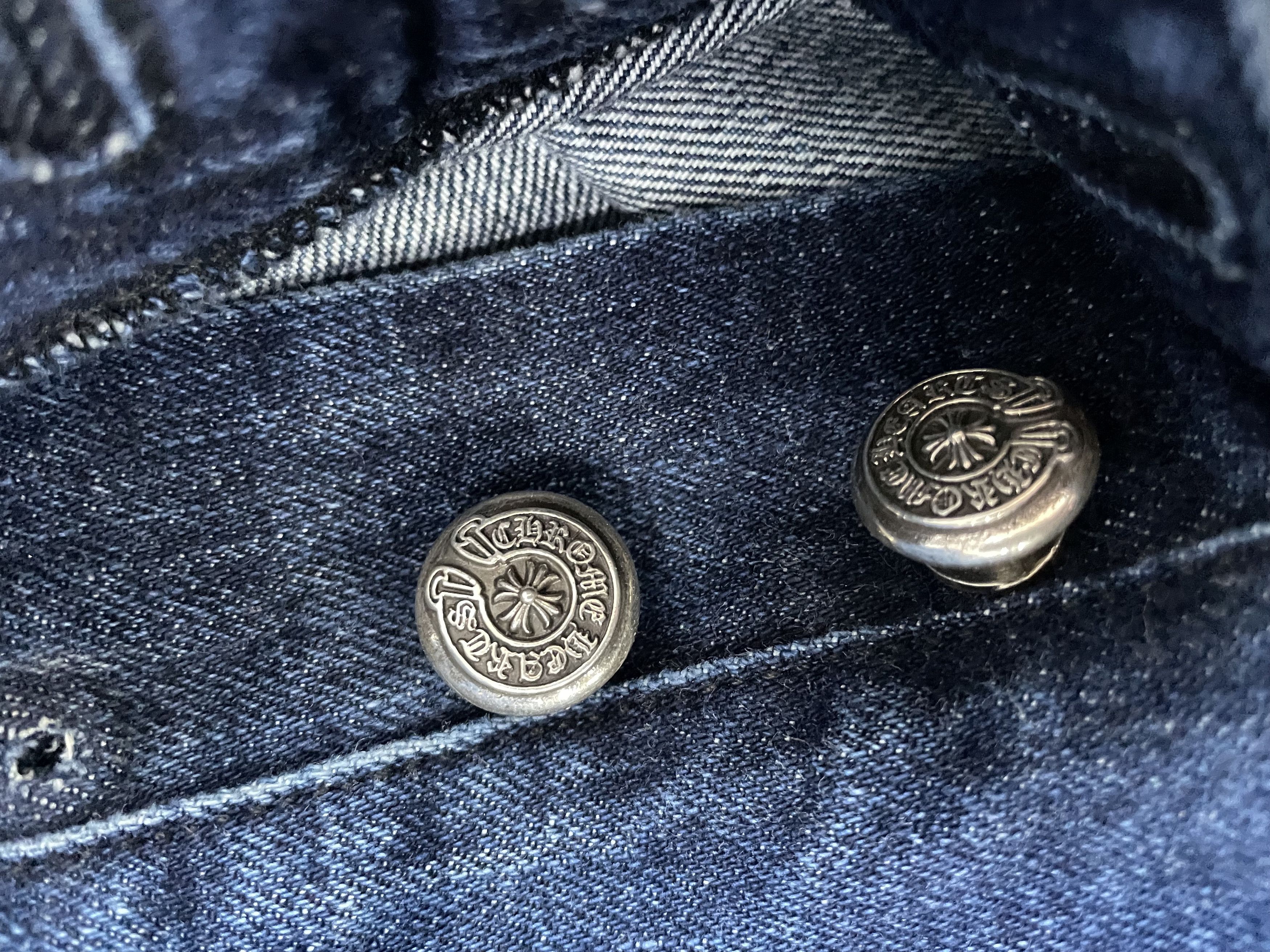 Chrome Hearts Chrome Hearts Denim Cross Patch Jeans Size US 31 - 11 Thumbnail
