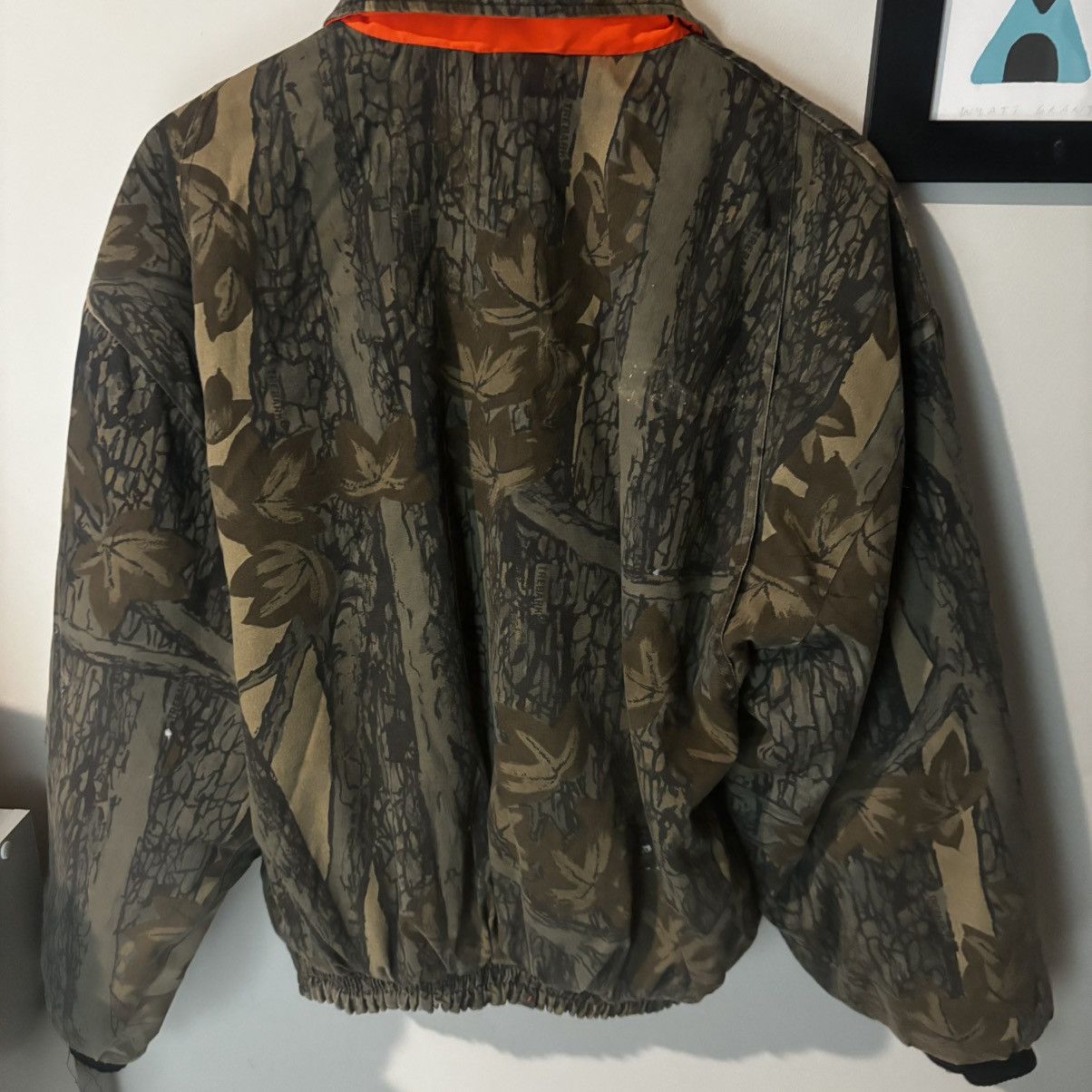 Vintage Vintage 1990s Trebark Realtree Camo Bomber Jacket Size US L / EU 52-54 / 3 - 4 Thumbnail