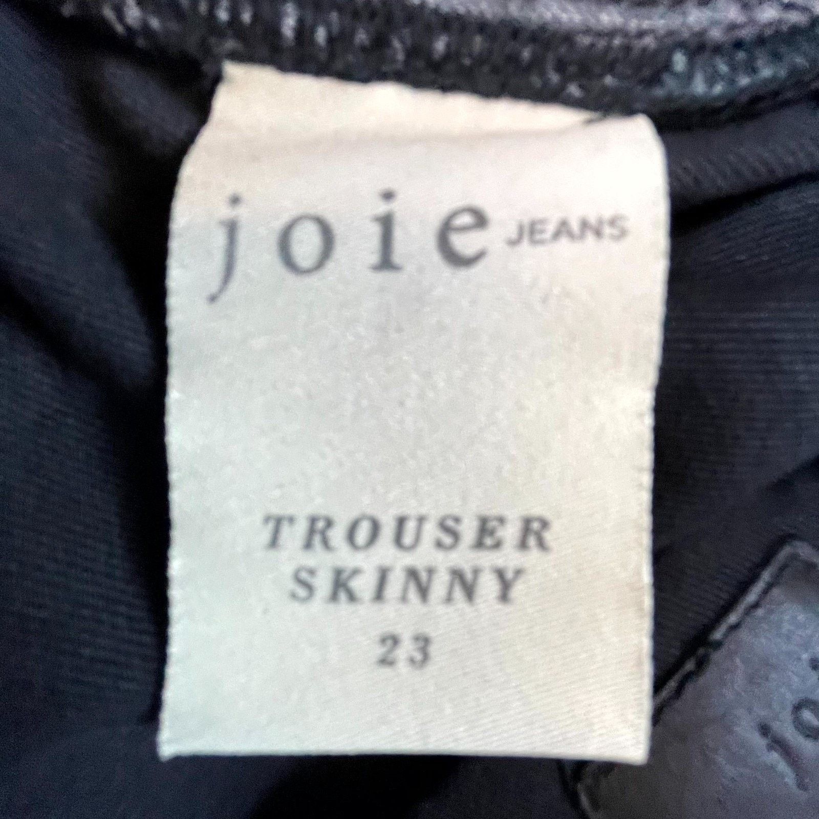 Joie Joie Jeans Trouser Skinny Pants Womens 23 Black Cotton Size 23" - 8 Thumbnail