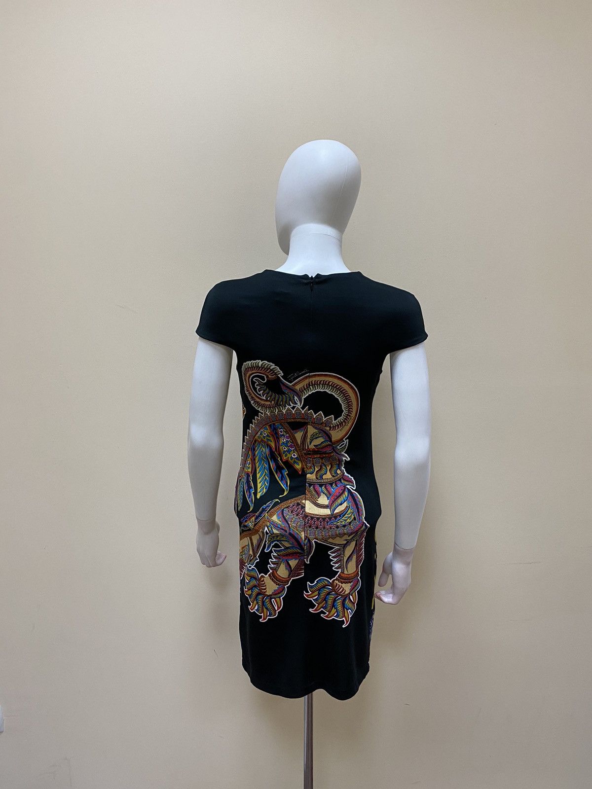 Roberto Cavalli Just Cavalli Multicolor Animal Print Mini Dress Size XS Size XS / US 0-2 / IT 36-38 - 6 Thumbnail