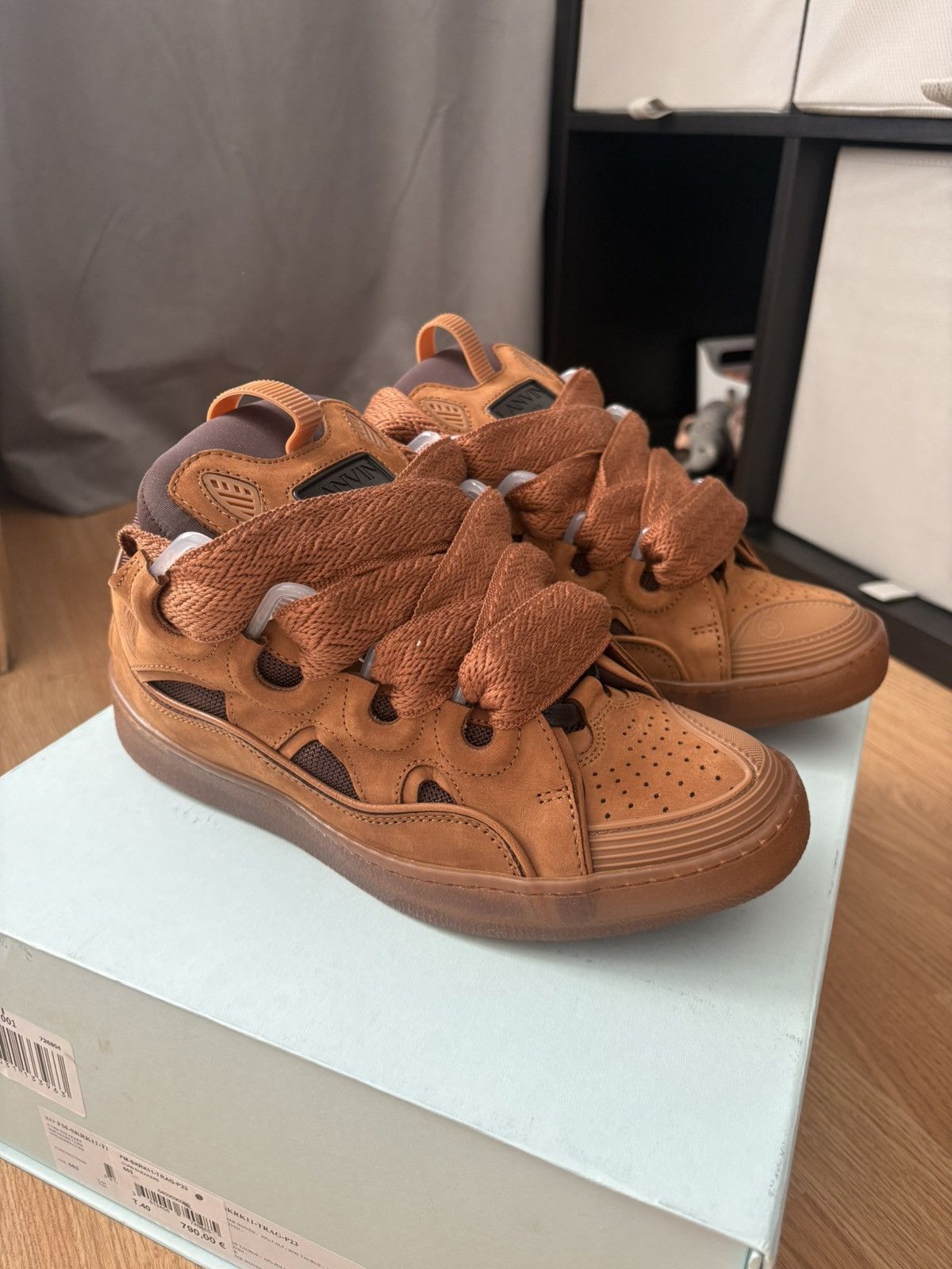 Lanvin Lanvin Leather Curb Tan Size US 8 / EU 41 - 1 Thumbnail
