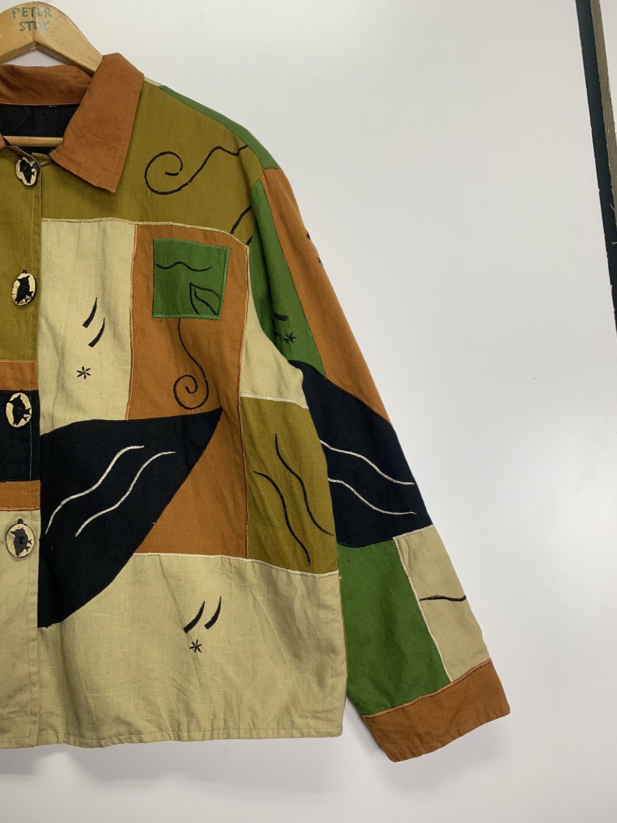 Japanese Brand × Vintage Vintage Japanese Block Buttons Up Size US L / EU 52-54 / 3 - 7 Thumbnail