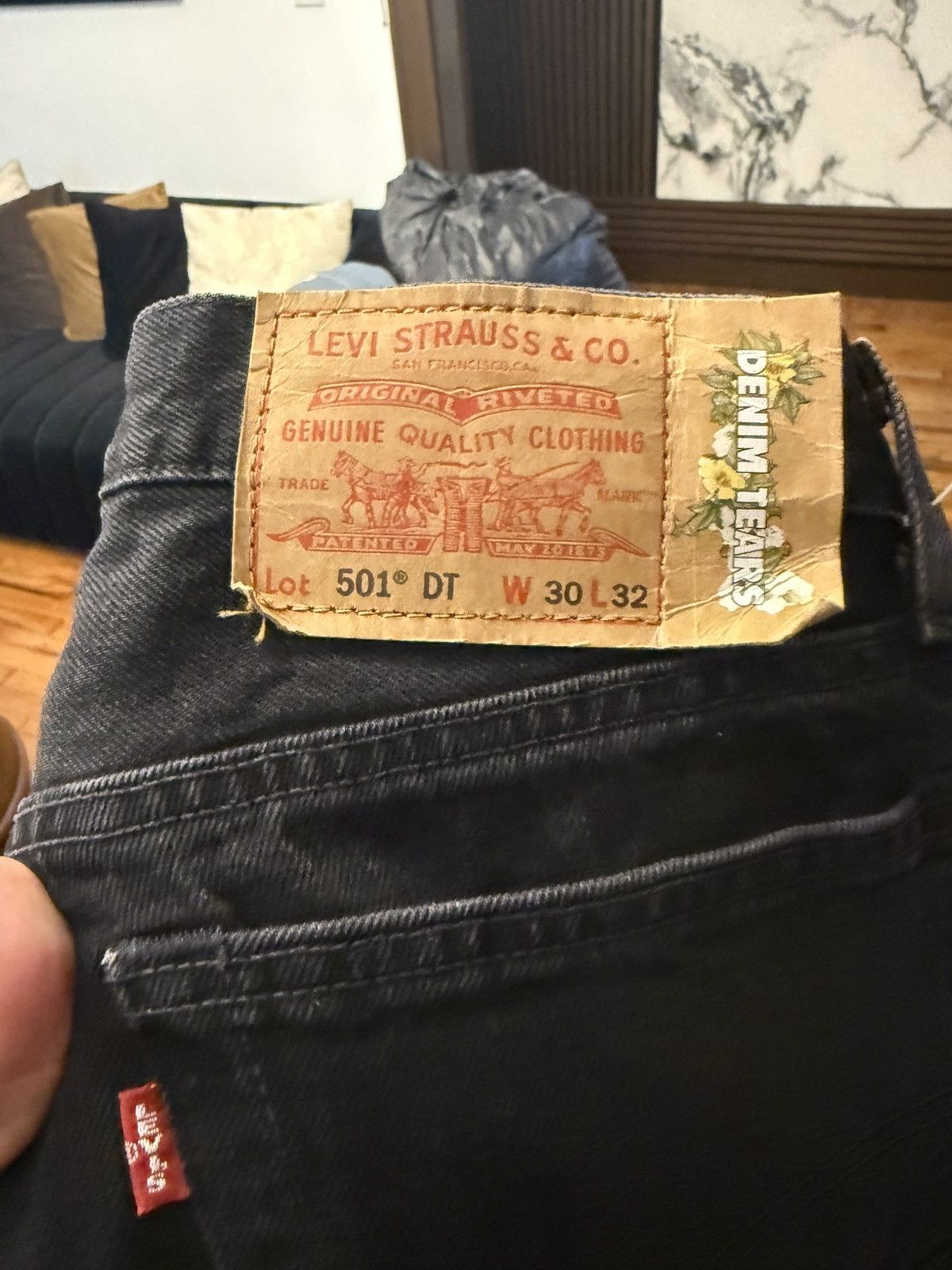 DENIM TEARS Denim Tears Offset Wreath Jeans Size 30 Size US 30 / EU 46 - 9 Thumbnail