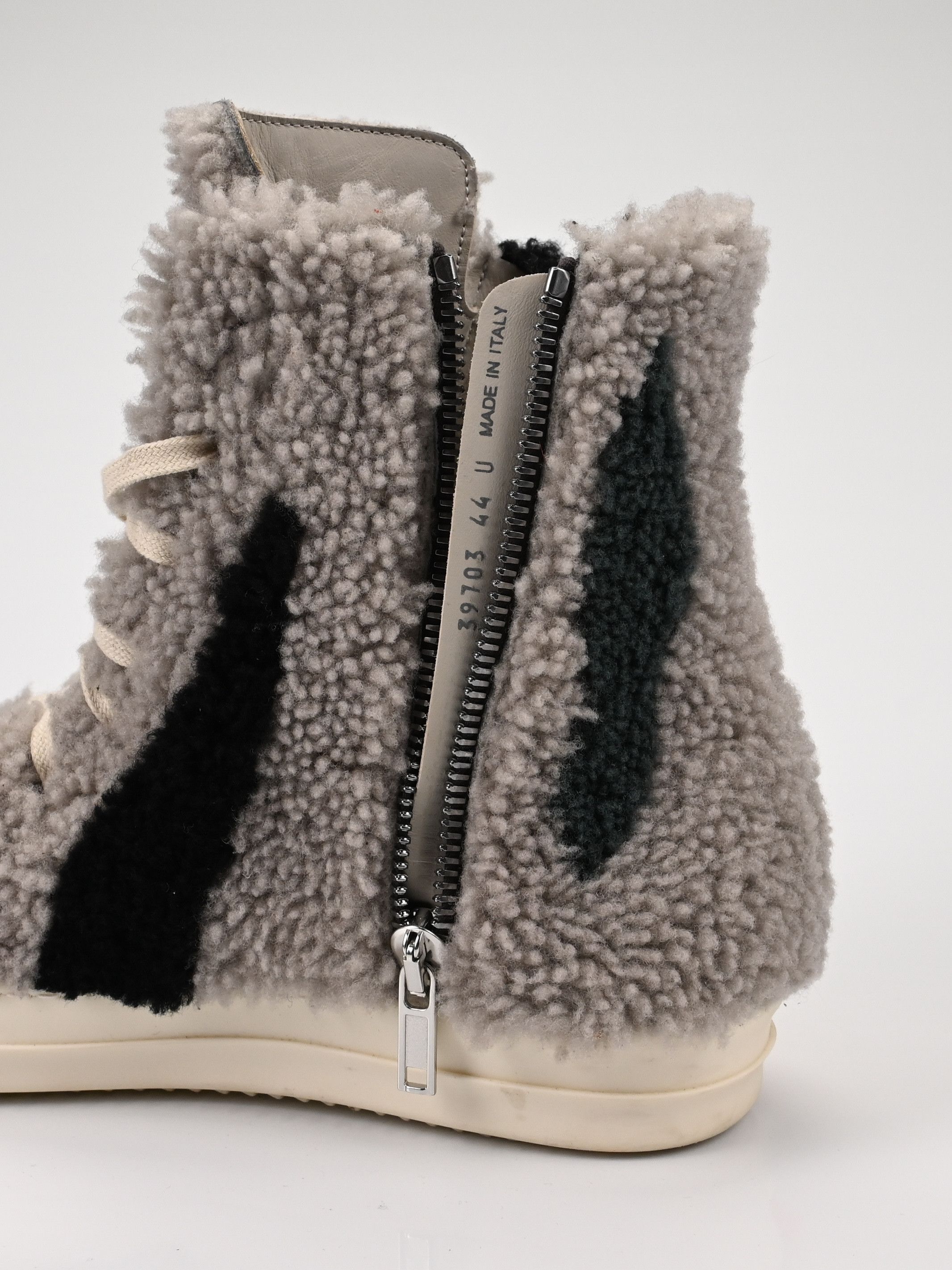 Rick Owens Shearling Zebra Ramones Size US 11 / EU 44 - 15 Thumbnail