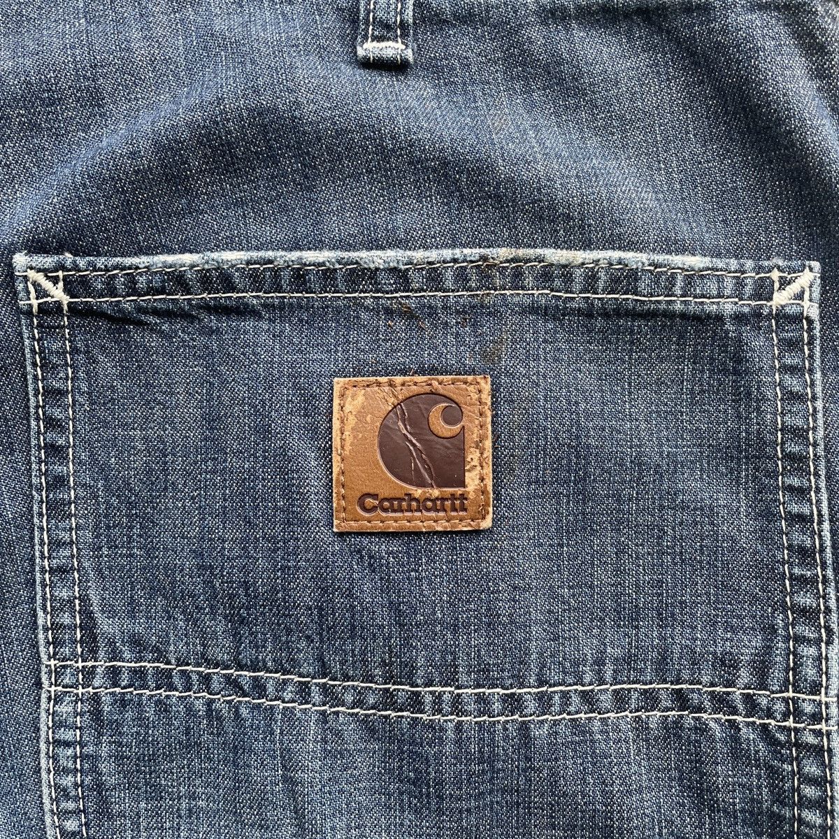 Carhartt × Vintage Carhartt Faded Baggy Worker Denim Jeans Pants W32 Size US 32 / EU 48 - 11 Thumbnail