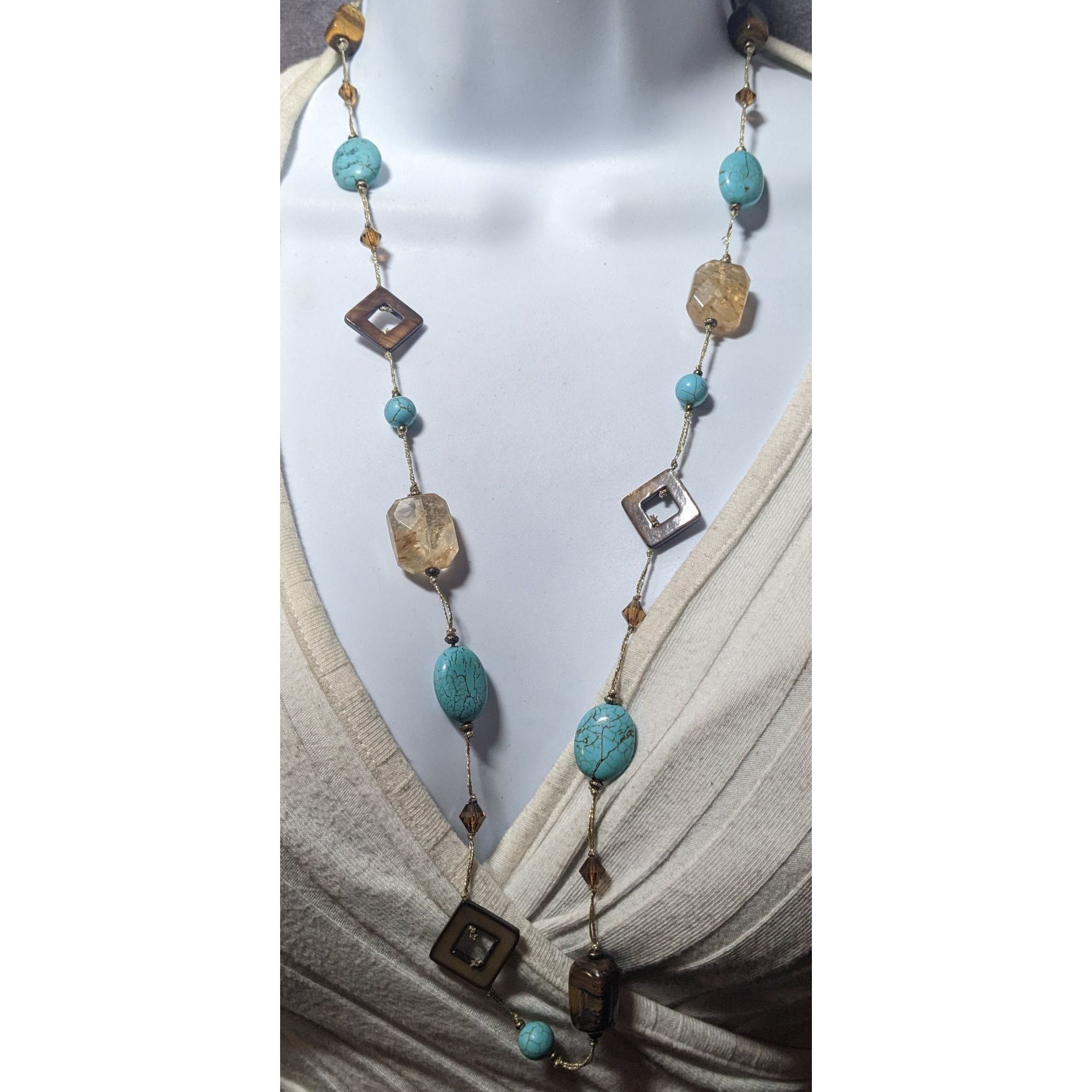 Other Vintage Premier Designs Mutli Gemstone Beaded Necklace Size ONE SIZE - 5 Thumbnail