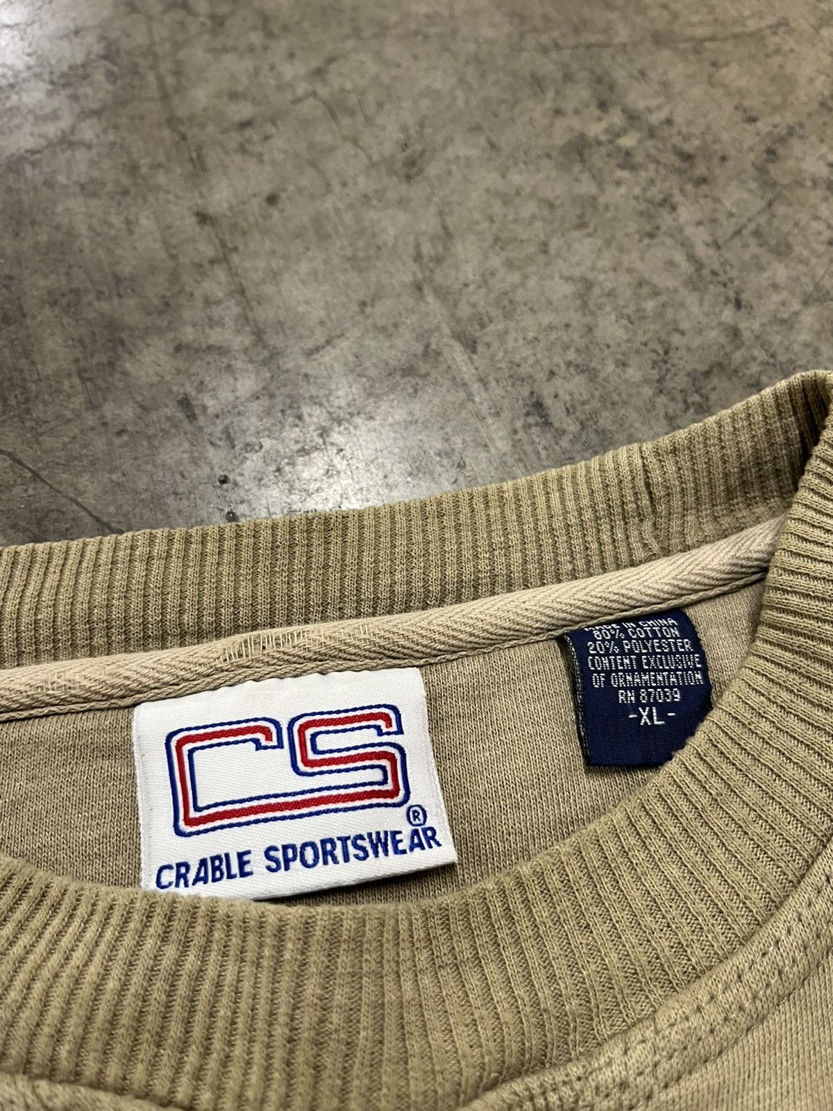 Vintage Earth tone boxy fit cream Pittsburgh spell out crewneck Size US XL / EU 56 / 4 - 7 Thumbnail