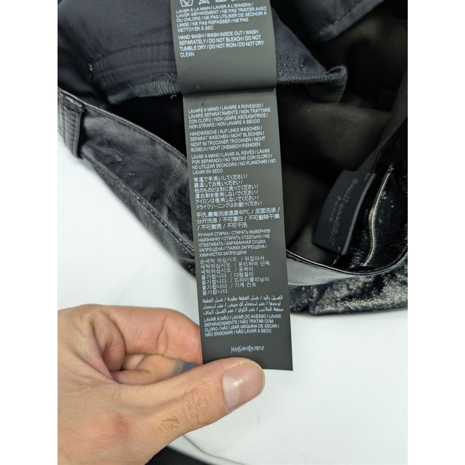 Saint Laurent Paris o1rshd1 Skinny 5 Pocket Med Venice Shiny Lacquered Pants Size US 32 / EU 48 - 21 Thumbnail