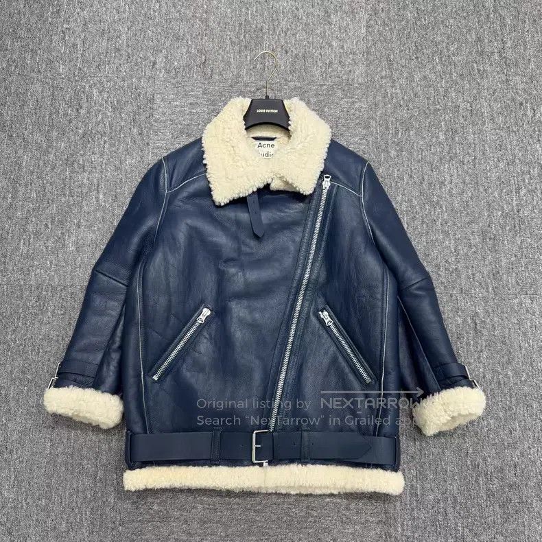 Acne Studios Acne Studios Leather and Fur Integrated Jacket Size XS / US 0-2 / IT 36-38 - 1 Thumbnail