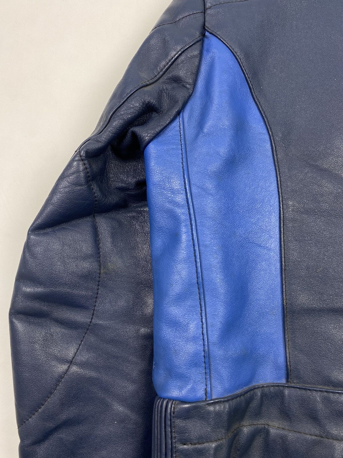 Vintage 1970’s Vintage Harro Two Tone Cafe Racer Leather Jacket Size M / US 6-8 / IT 42-44 - 18 Thumbnail