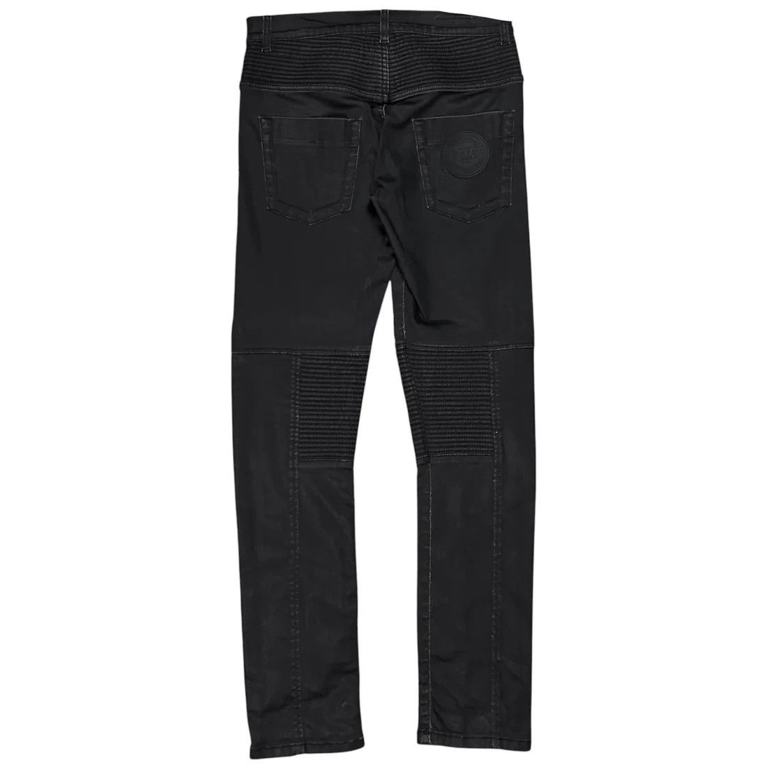 Dirk Bikkembergs Dirk Bikkembergs Waxed Stud Biker Jeans Size US 31 - 3 Thumbnail