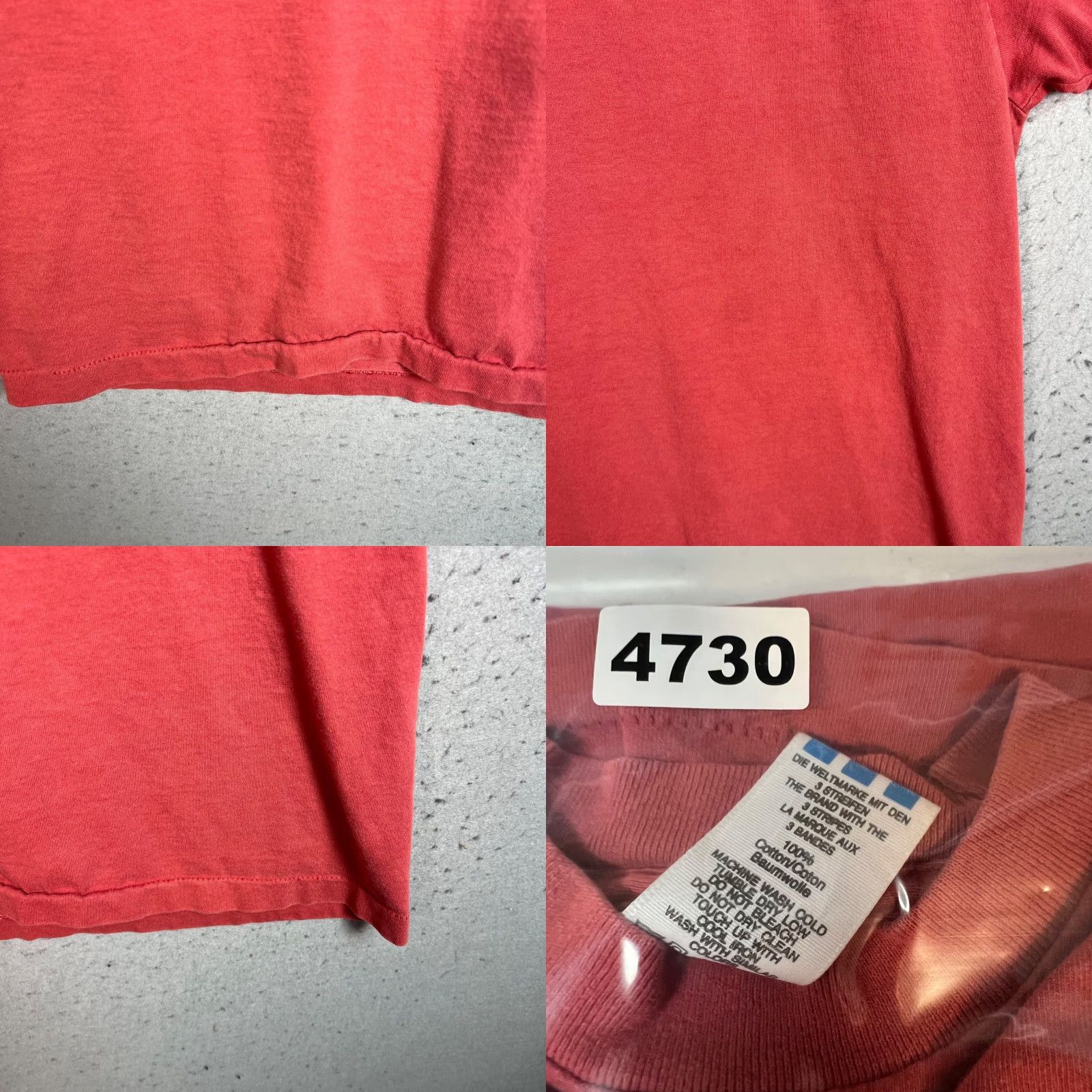 Adidas VINTAGE adidas Red T-Shirt Mens Medium 100% Cotton Made In USA USA 90s Trefoil Shirt Body Mens (Adult) Size US M / EU 48-50 / 2 - 8 Thumbnail