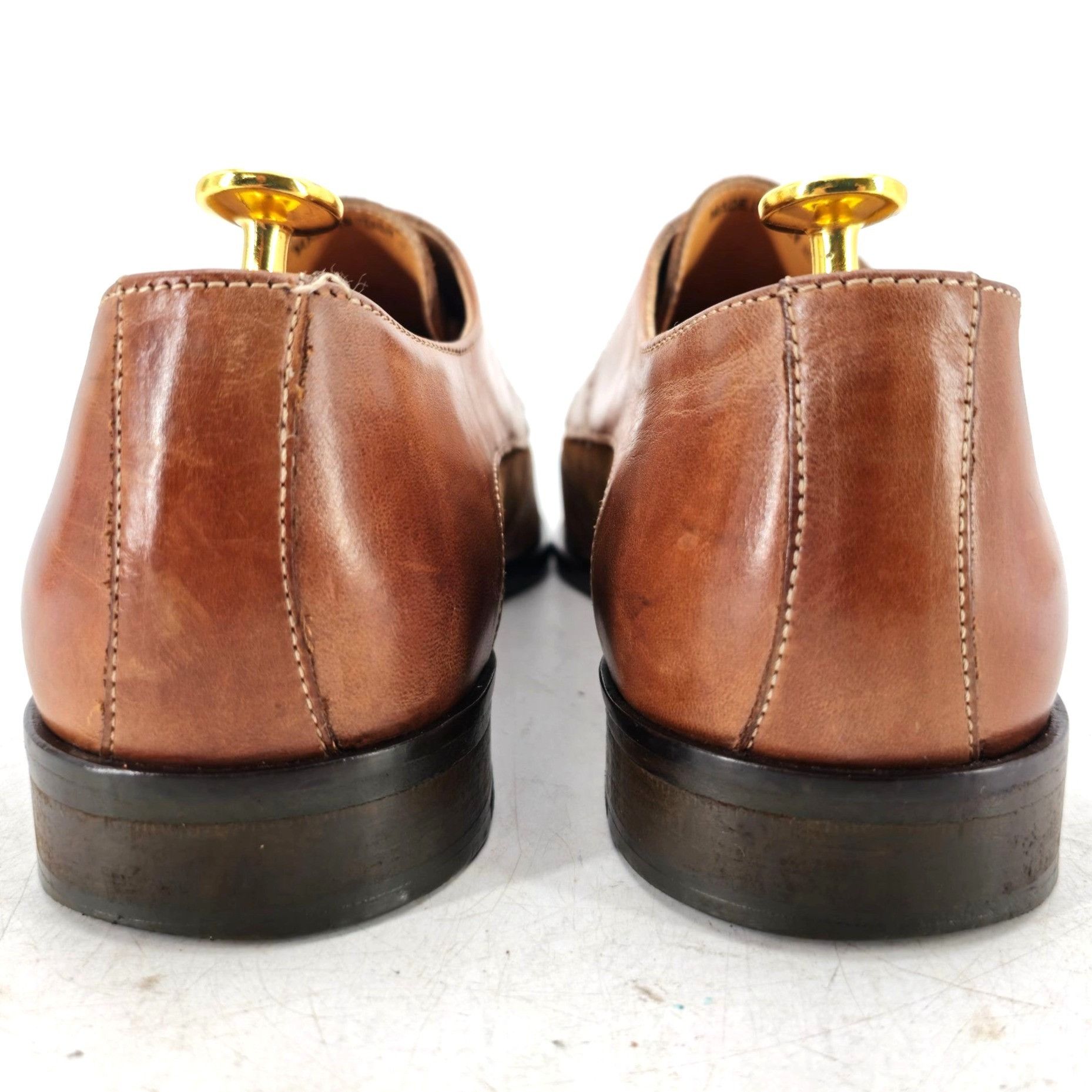 Mercanti Fiorentini Mercanti Fiorentini Italy Dress Shoes Mens 10M Brown Leather Size US 10 / EU 43 - 5 Thumbnail