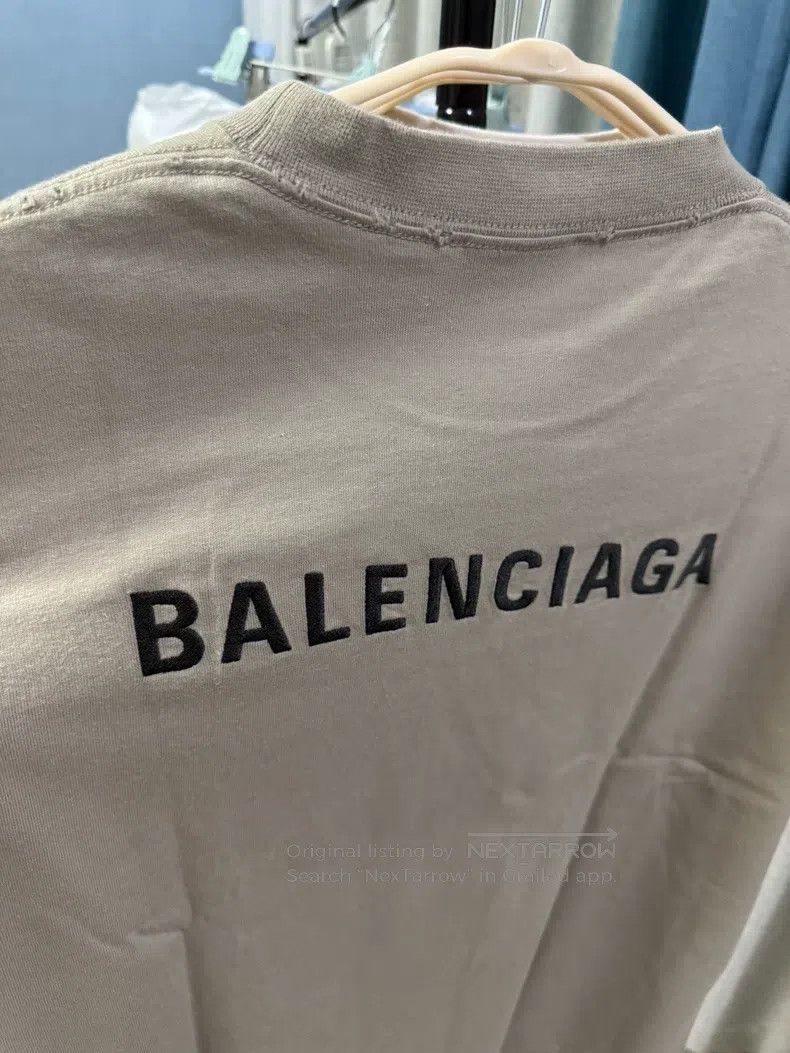 Balenciaga Balenciaga Logo Print Round Neck Short Sleeve T-Shirt Size US S / EU 44-46 / 1 - 3 Thumbnail