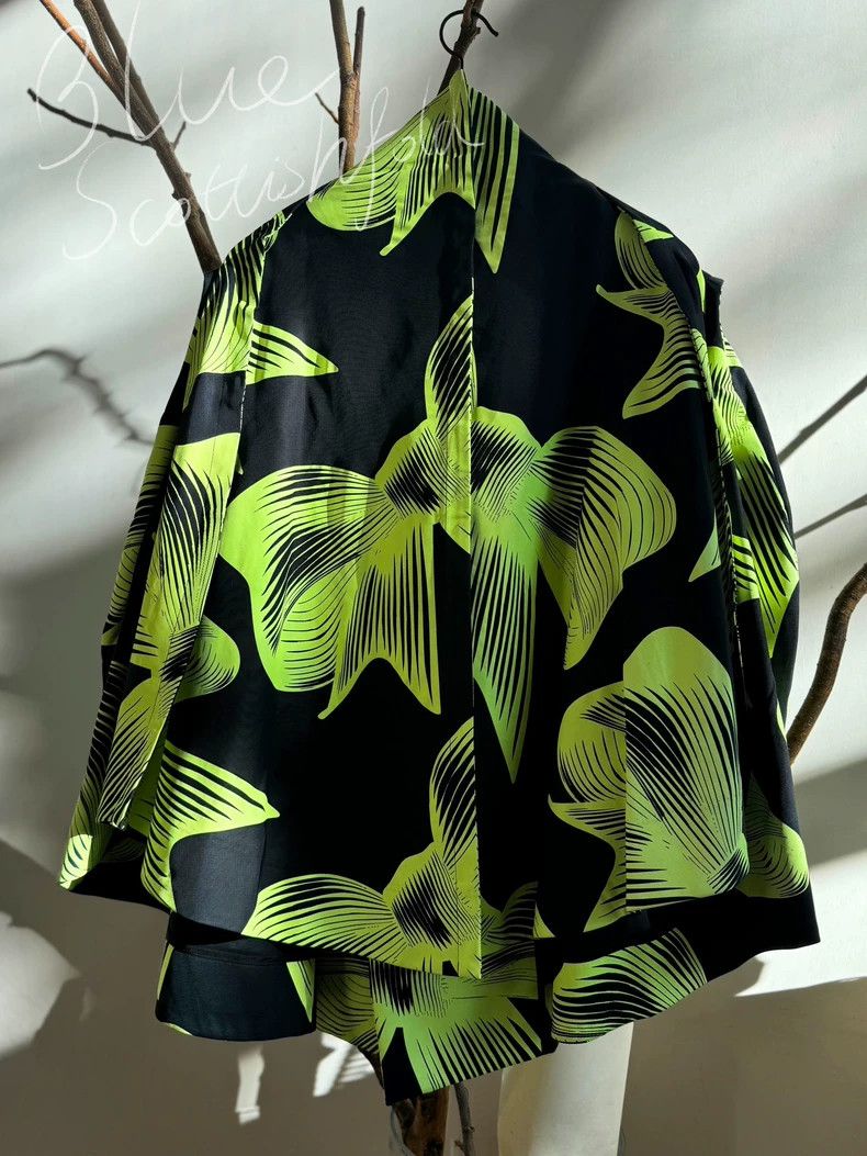 Other Comme Des Garcons Fluorescent bow print jacket Size S / US 4 / IT 40 - 4 Thumbnail