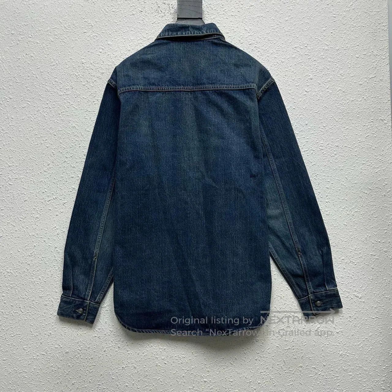 Dior dior blue denim logo long sleeve shirt. Size US M / EU 48-50 / 2 - 2 Thumbnail