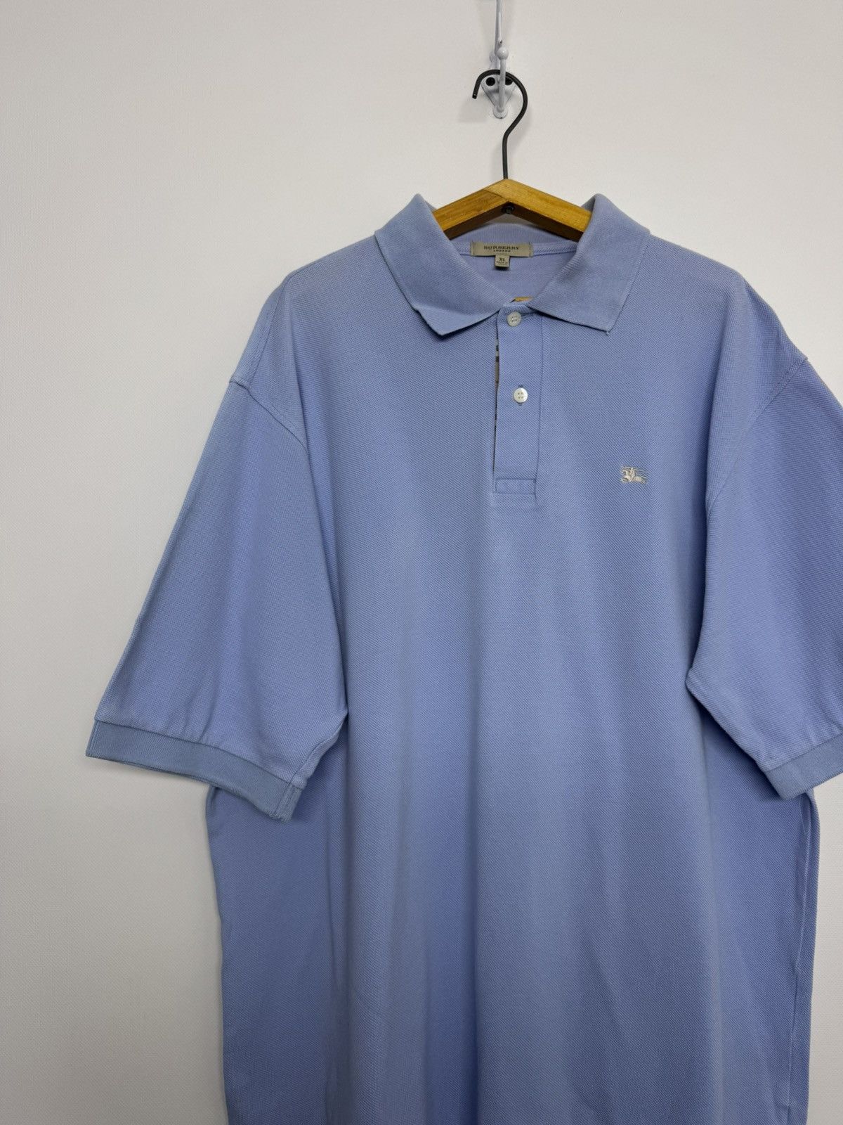 Burberry BURBERRY London Blue Short Sleeve Polo Shirt Size US XL / EU 56 / 4 - 6 Thumbnail