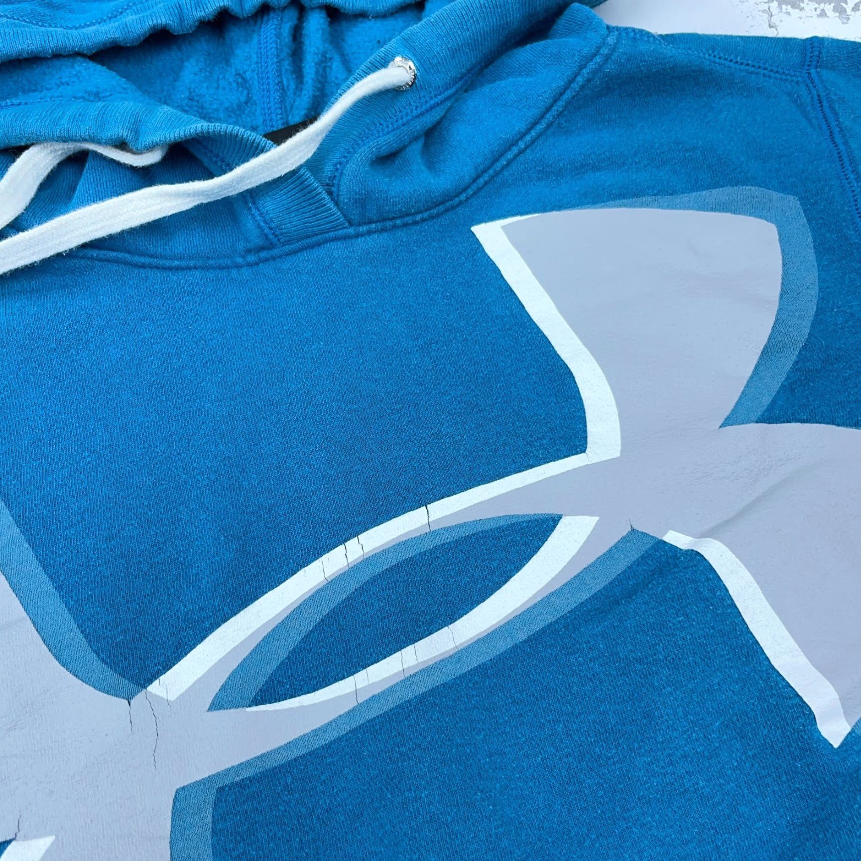 Under Armour Under Armour Hoodie Women S Blue Pullover Logo Sweatshirt Shirt Casual Regular Fit Size S / US 4 / IT 40 - 4 Thumbnail