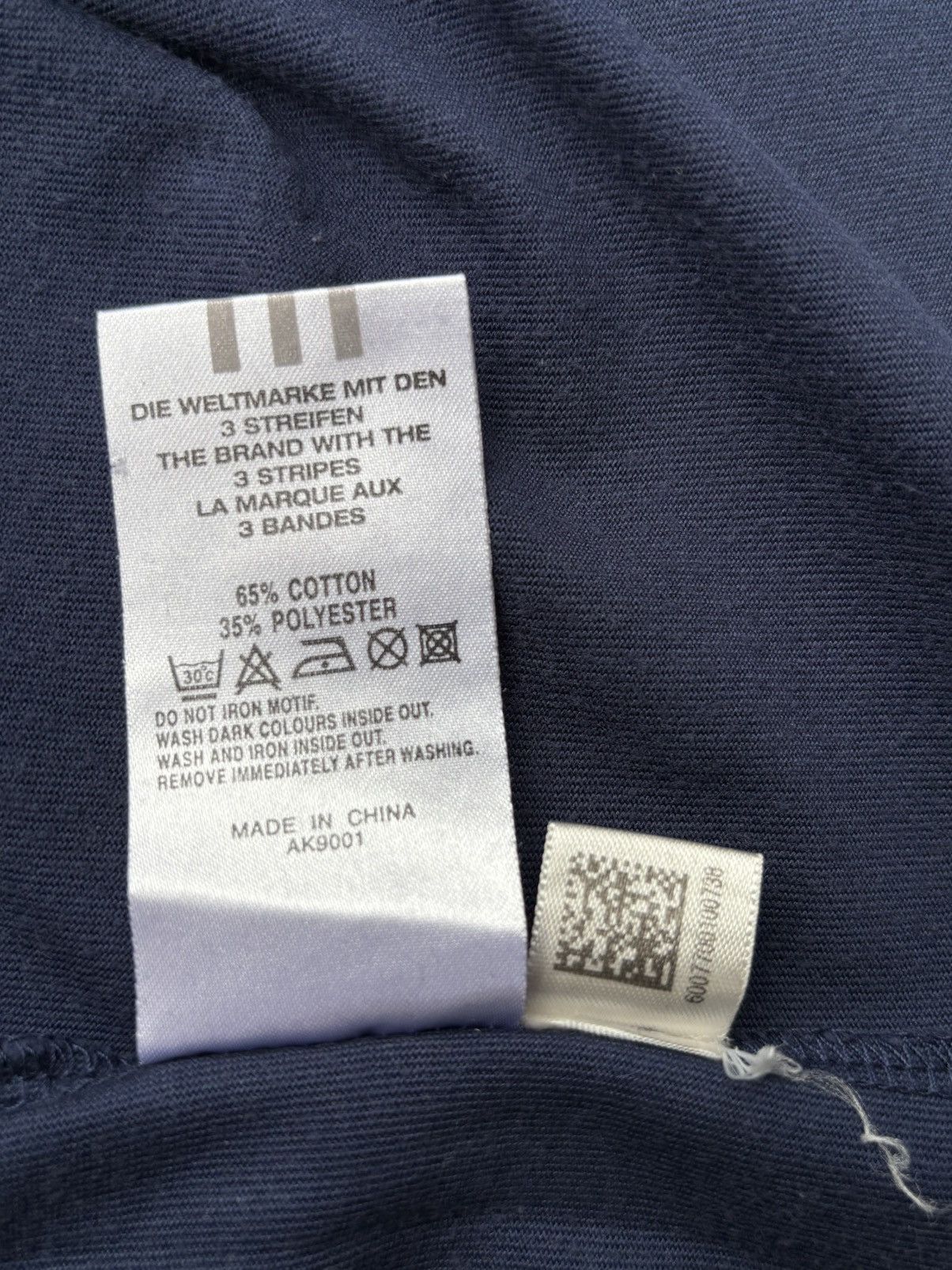 Adidas × Brain Dead Vintage 00’s Adidas Flame Tee Navy Size US XL / EU 56 / 4 - 6 Thumbnail