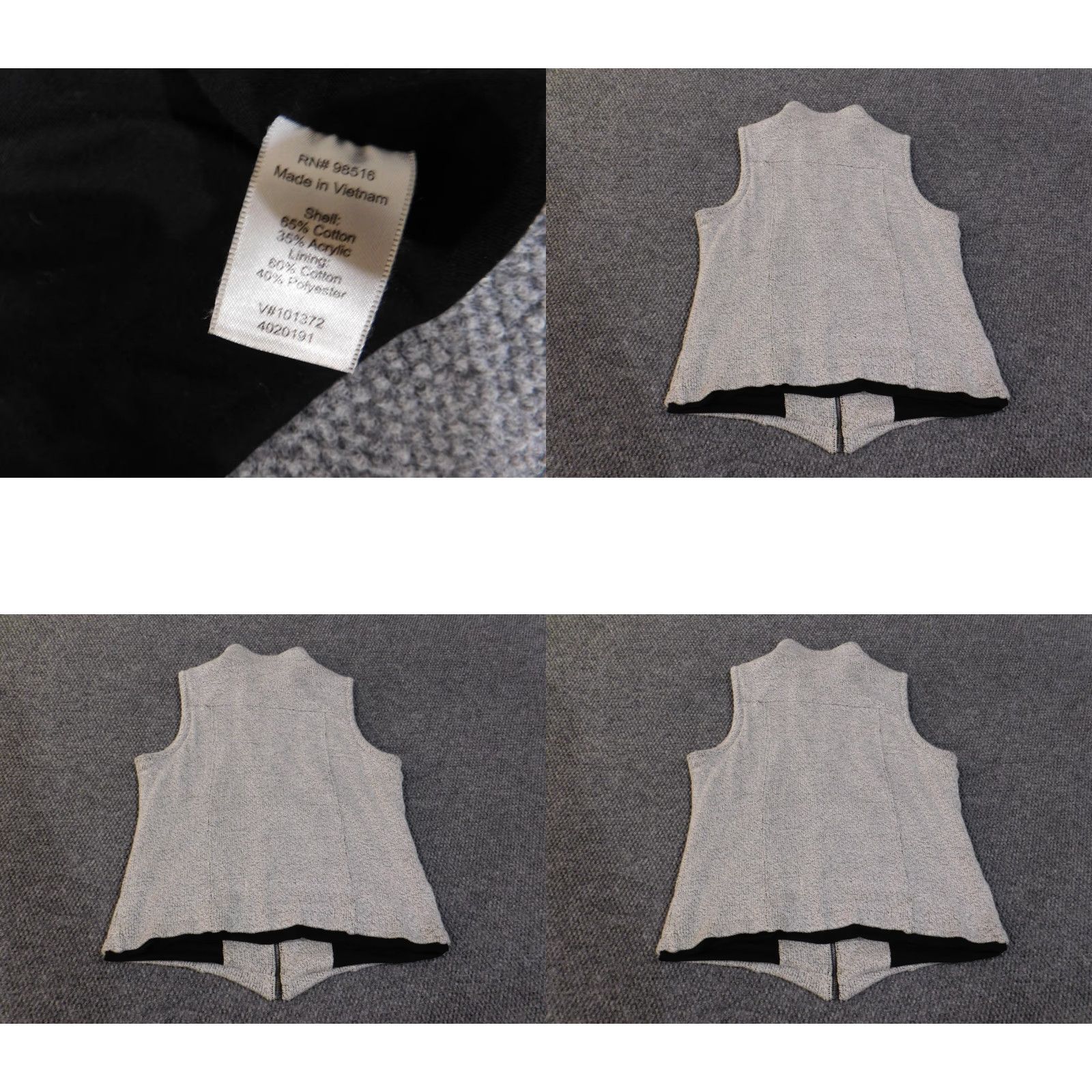 Coldwater Creek coldwater creek vest medium gray lined quilted womens zip cotton acrylic shirt? Size M / US 6-8 / IT 42-44 - 8 Thumbnail