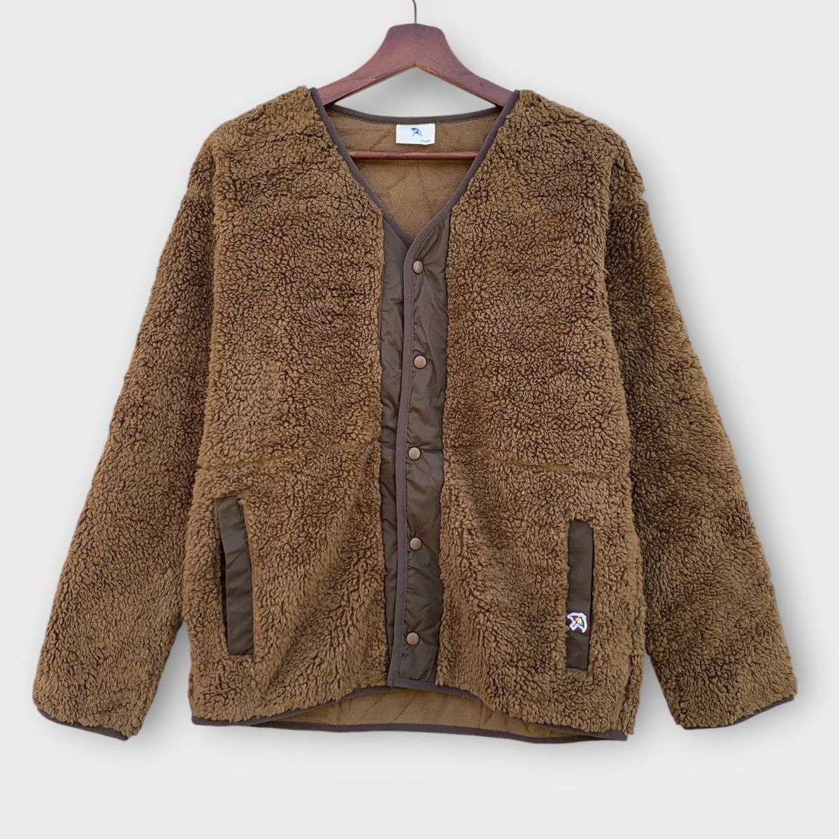 Fleece Arnold Palmer Brown Cardigan Jacket