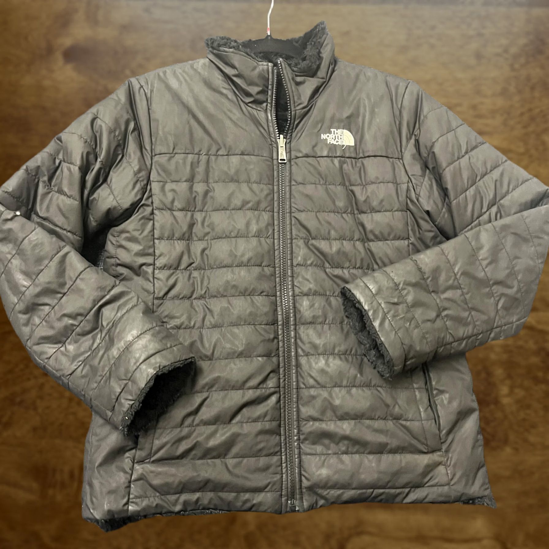 The North Face VINTAGE The North Face Jacket Womens Medium Black Quilted Fleece Lined Full Zip Coat Size M / US 6-8 / IT 42-44 - 1 Thumbnail