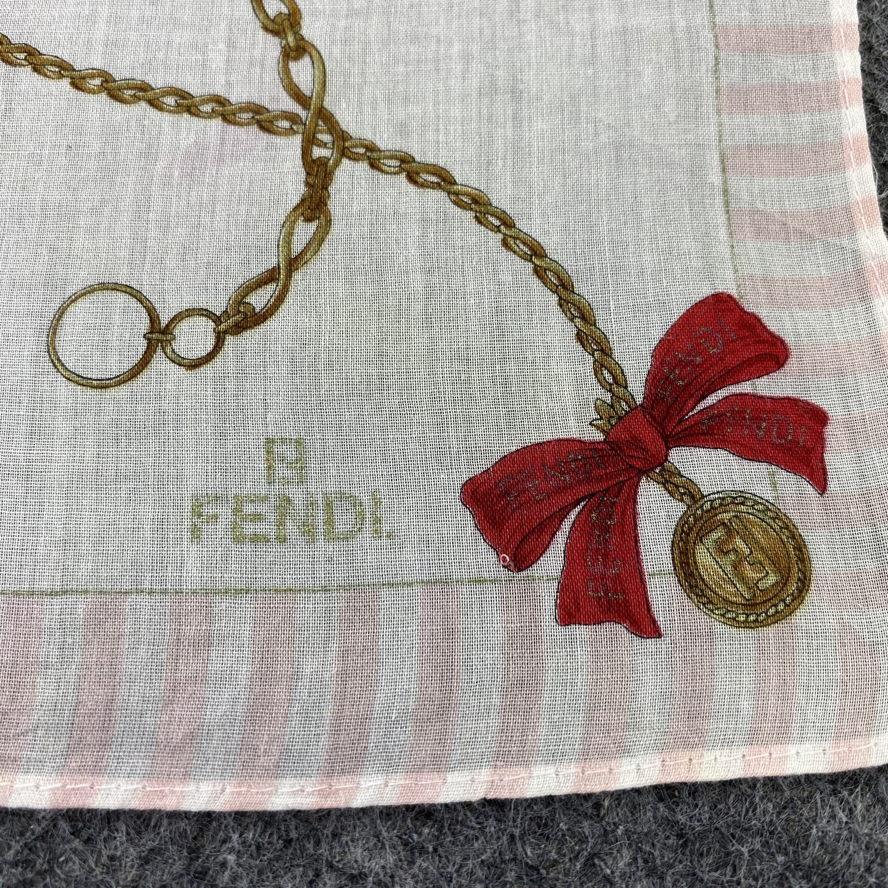Designer Fendi Handkerchief / Bandana / Neckerchief-B954 Size ONE SIZE - 5 Thumbnail
