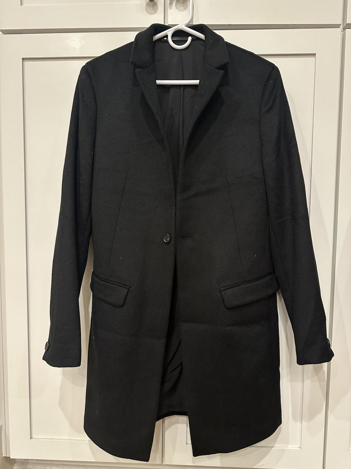 Allsaints Allsaints Bodell Wool Coat (36, Black) Size US S / EU 44-46 / 1 - 3 Thumbnail