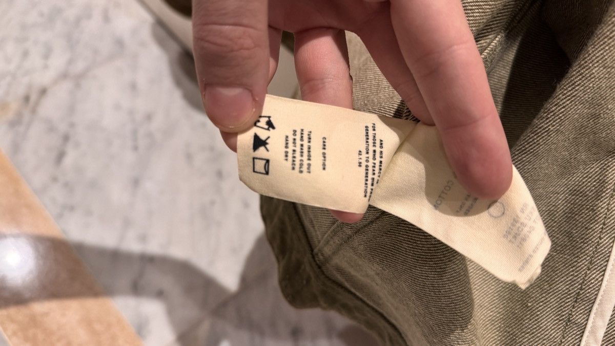 Fear of God Fog Green denim paint jacket Size US M / EU 48-50 / 2 - 7 Thumbnail