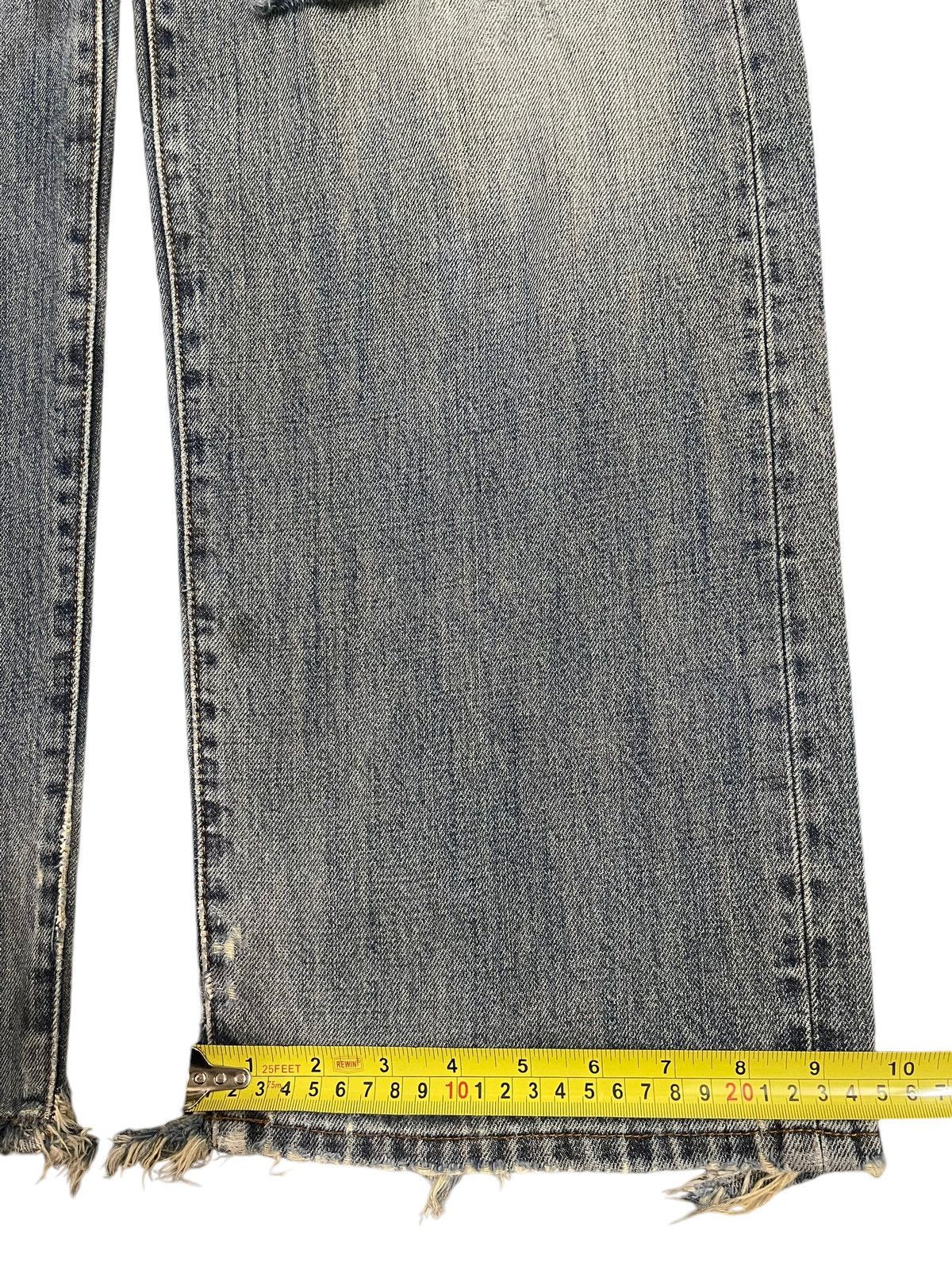 JNCO Vintage Japanese Brand Blue Washed Distressed Baggy Jeans Size US 31 - 16 Thumbnail
