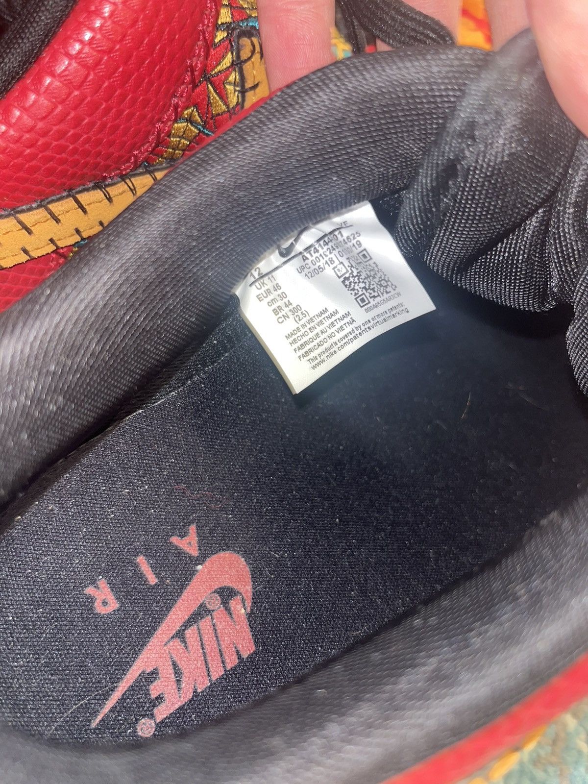 Nike Nike Air Force 1 Gym red/orange peel-black Size US 12 / EU 45 - 8 Thumbnail
