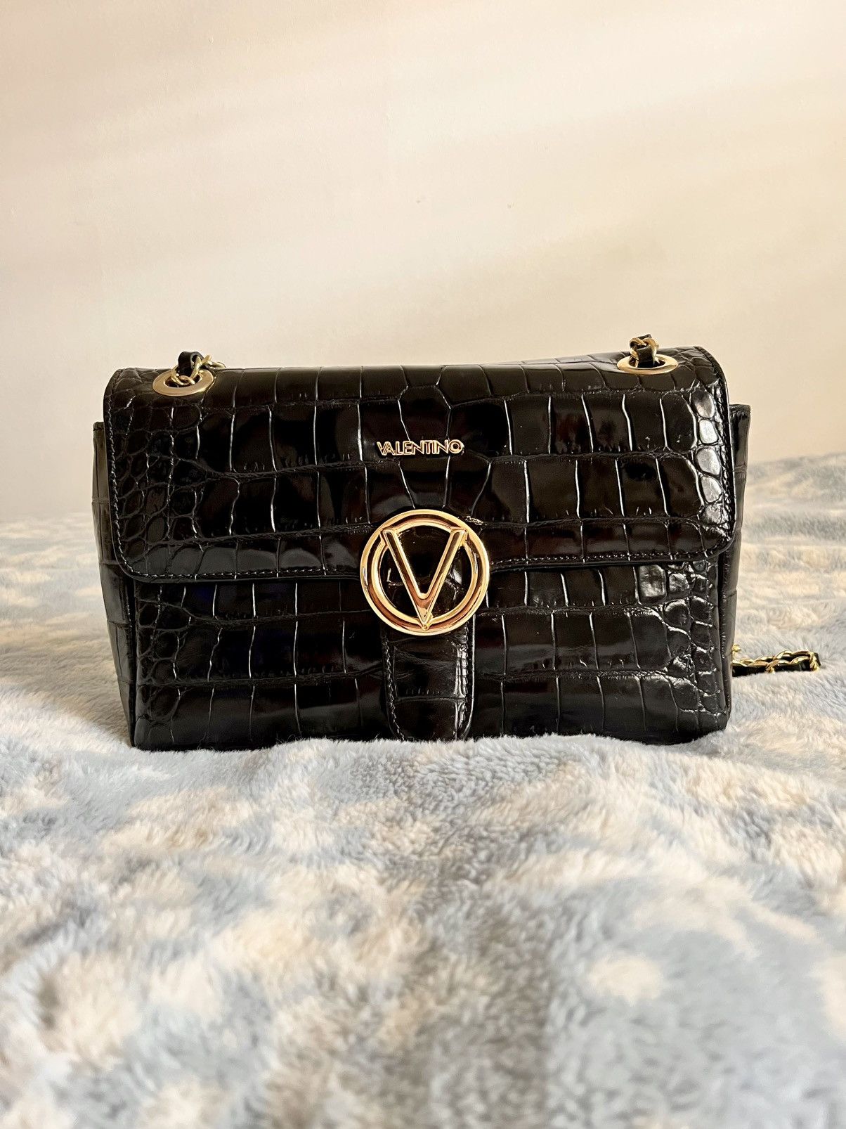 Valentino Valentino By Mario Poisson Crocodile Leather Crossbody Bag Size ONE SIZE - 2 Thumbnail