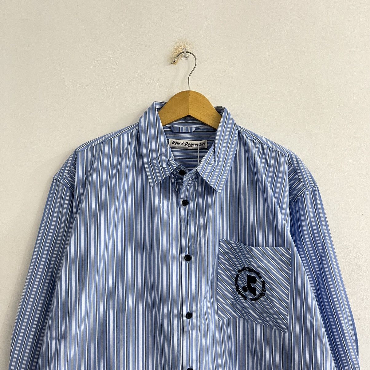 Japanese Brand Rest And Recreation Striped City Boy Oversized Shirt Size US S / EU 44-46 / 1 - 2 Thumbnail