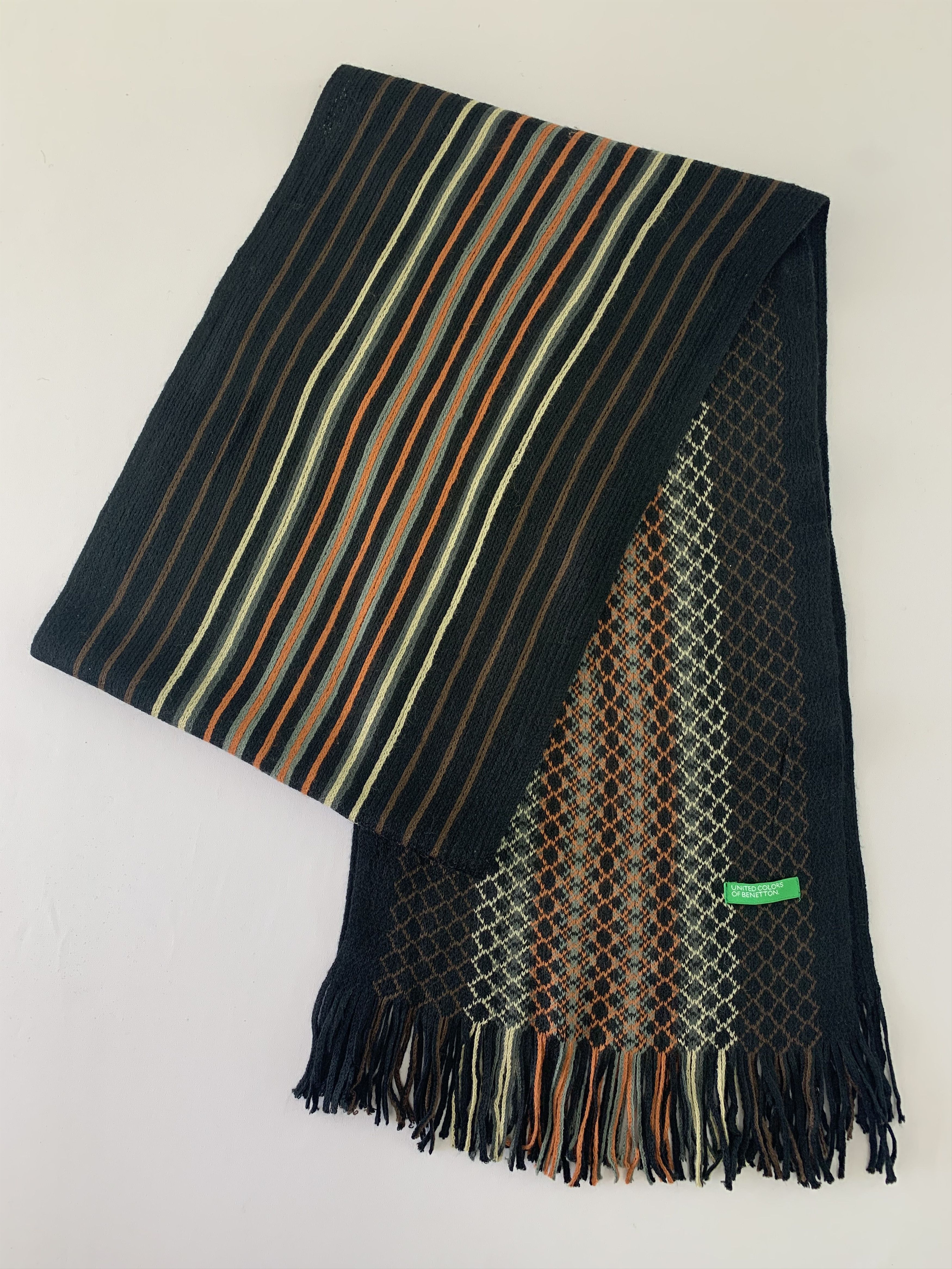 United Colors Of Benetton United Colors of Benetton Scarf Wool Muffler Wrap BL4117 Size ONE SIZE - 2 Thumbnail