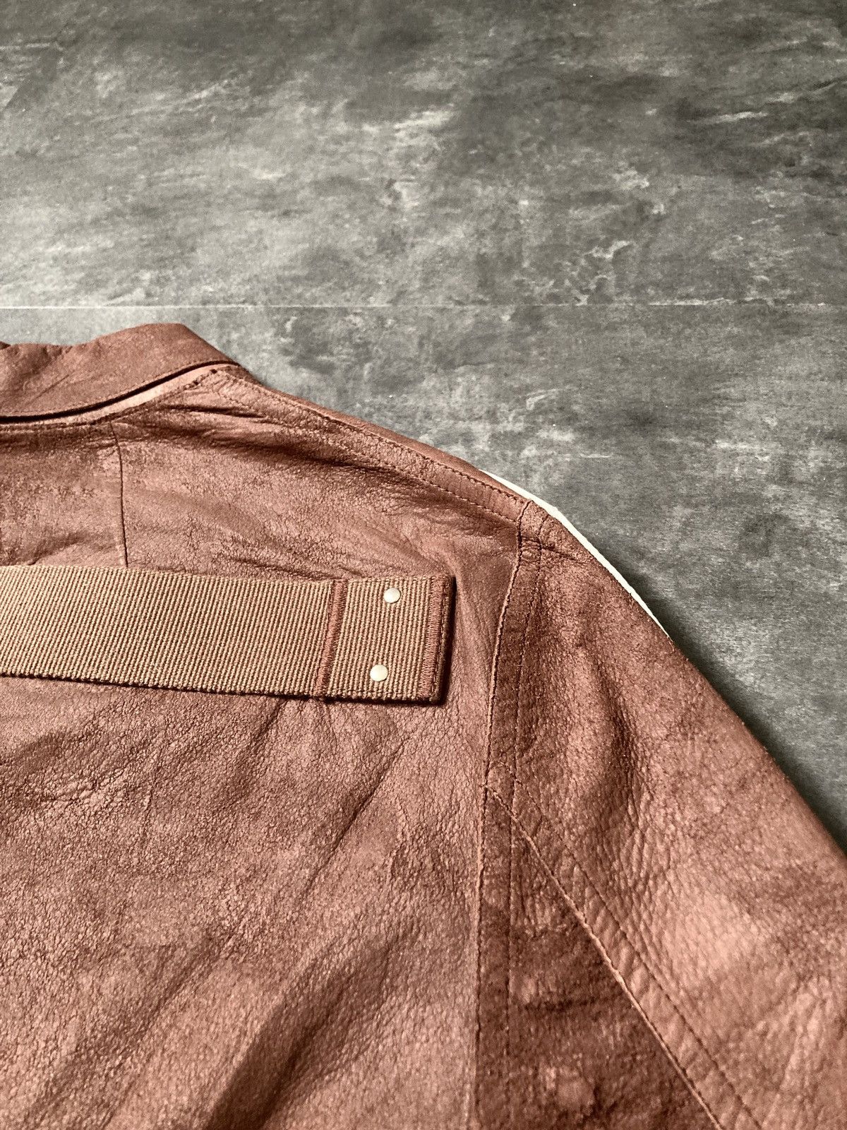 Rick Owens SS 21 "PHLEGETHON" Runway Blistered Lamb Leather Lido Jacket Size US M / EU 48-50 / 2 - 16 Thumbnail