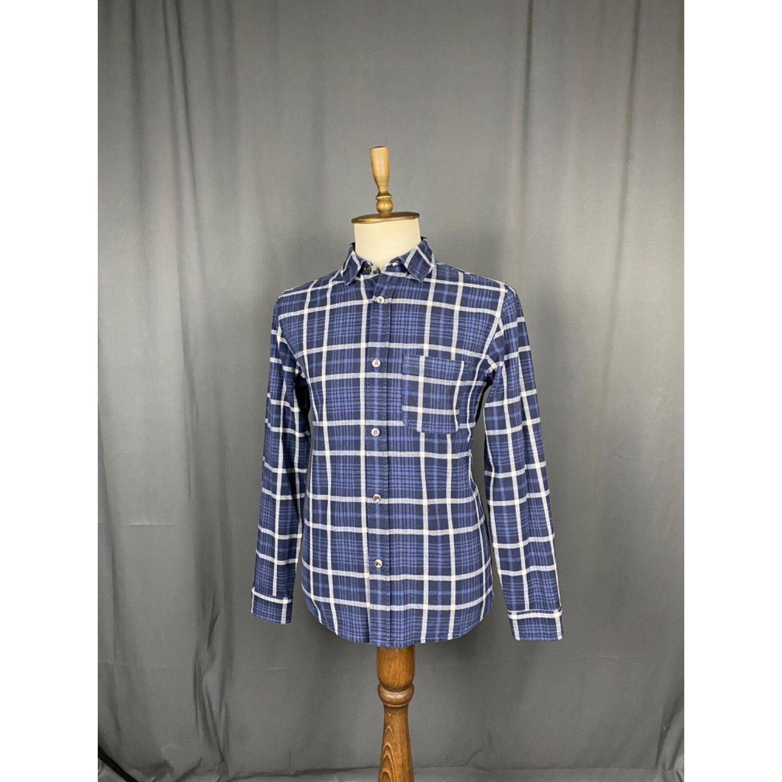 A.P.C. MINT! A.P.C. Men's Blue Checked Overshirt Jacket Size M Size US M / EU 48-50 / 2 - 5 Thumbnail