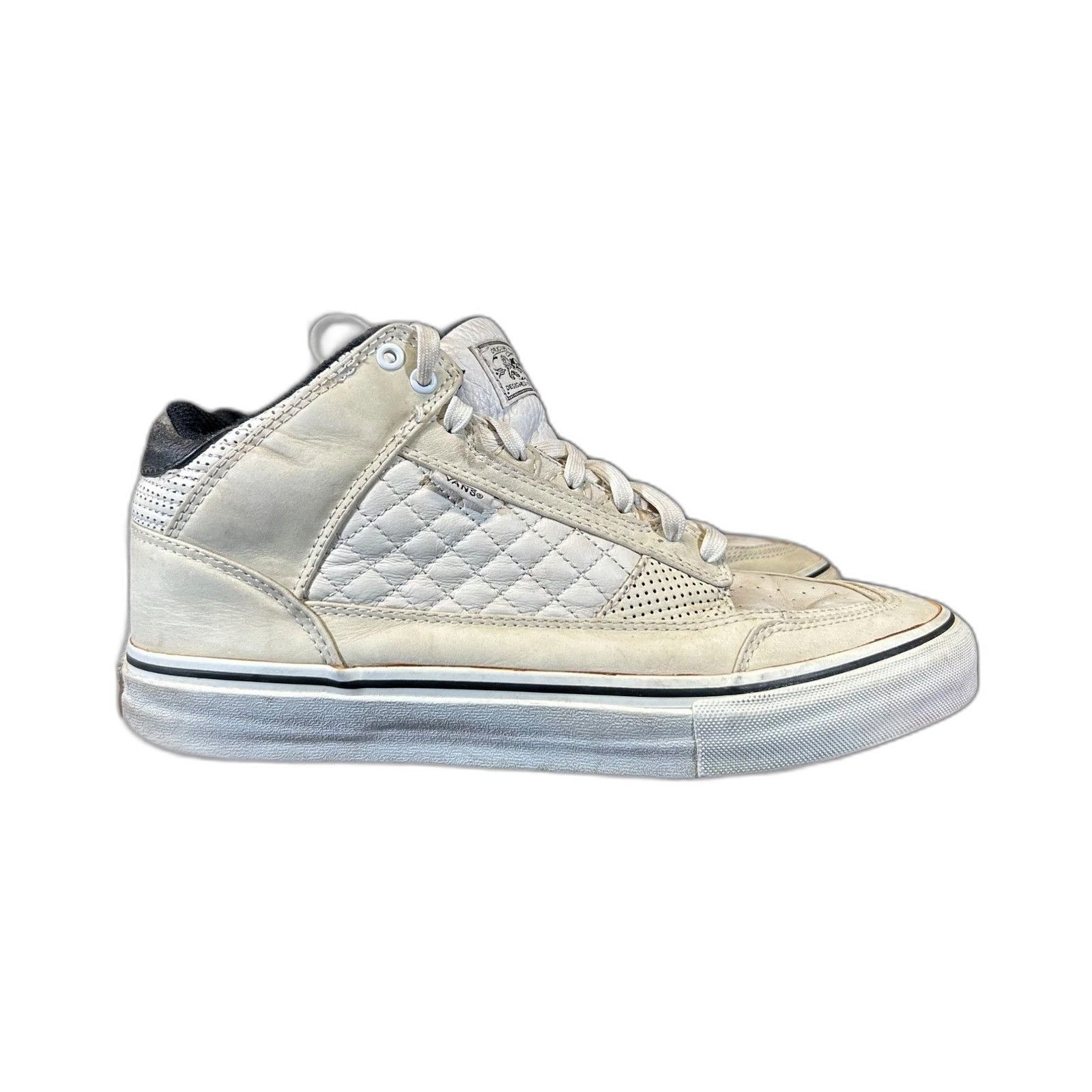 Vans Vans Bash Vulc Hosoi Shoes Men 10.5 White Cream Leather Retr Size US 10.5 / EU 43-44 - 1 Thumbnail